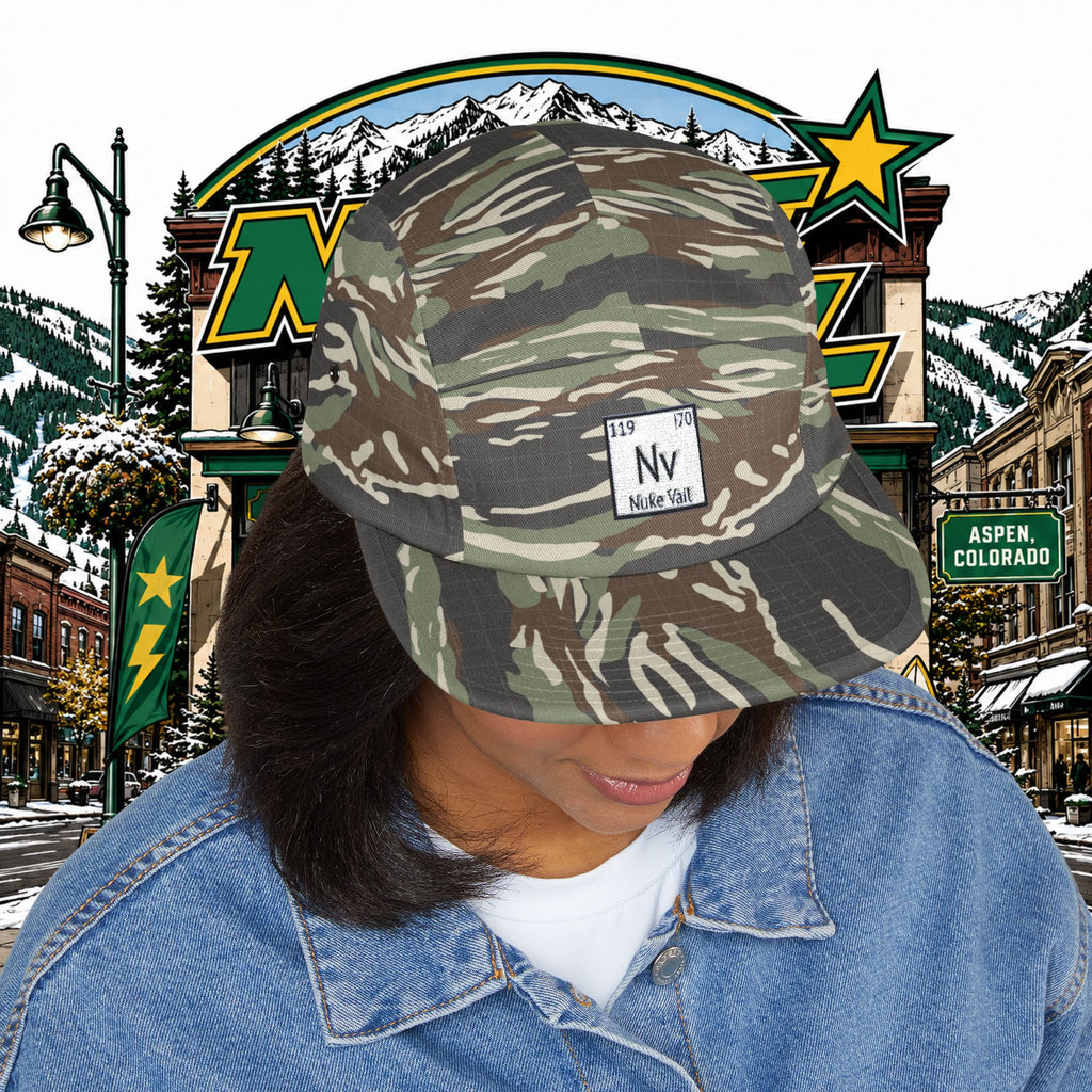 5 Panel Cap (Embroidery) - nuke vail element 119