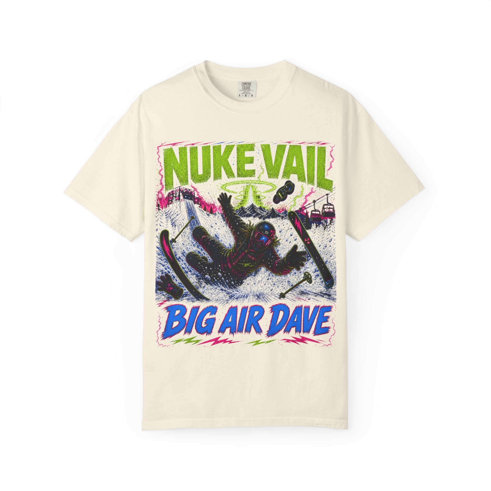 T-Shirt — "Nuke Vail" Big Air Dave Ski Graphic Tee