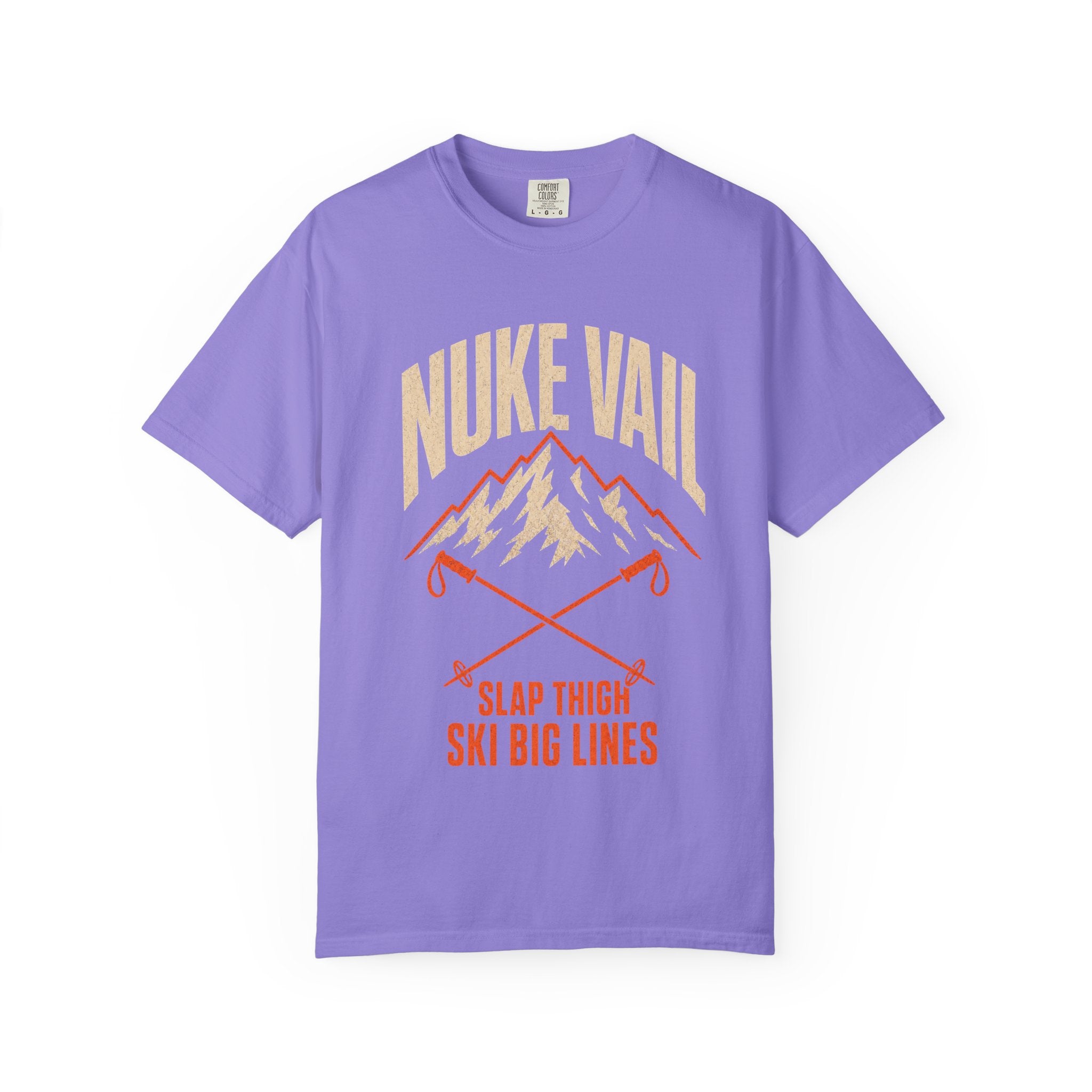 Nuke Vail "Slap Thigh Ski Big Lines" T-Shirt - Classic