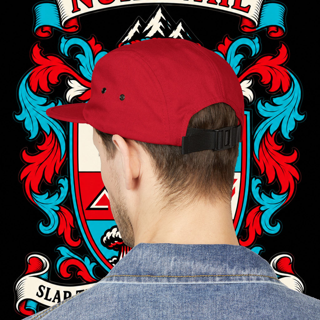 Embroidered Crest 5-Panel Cap – nuke vail family crest