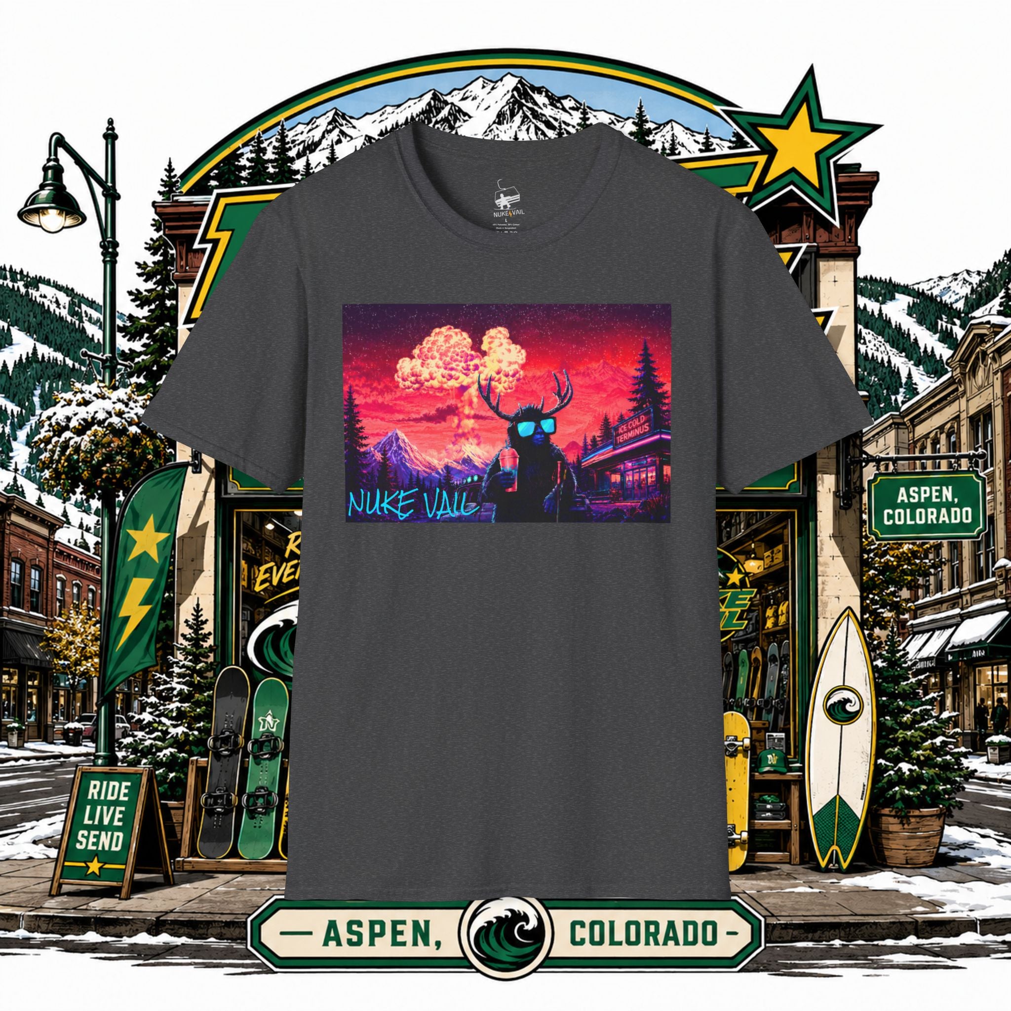 NUKE VAIL - RETRO GRAPHIC TEE - SLURPEE