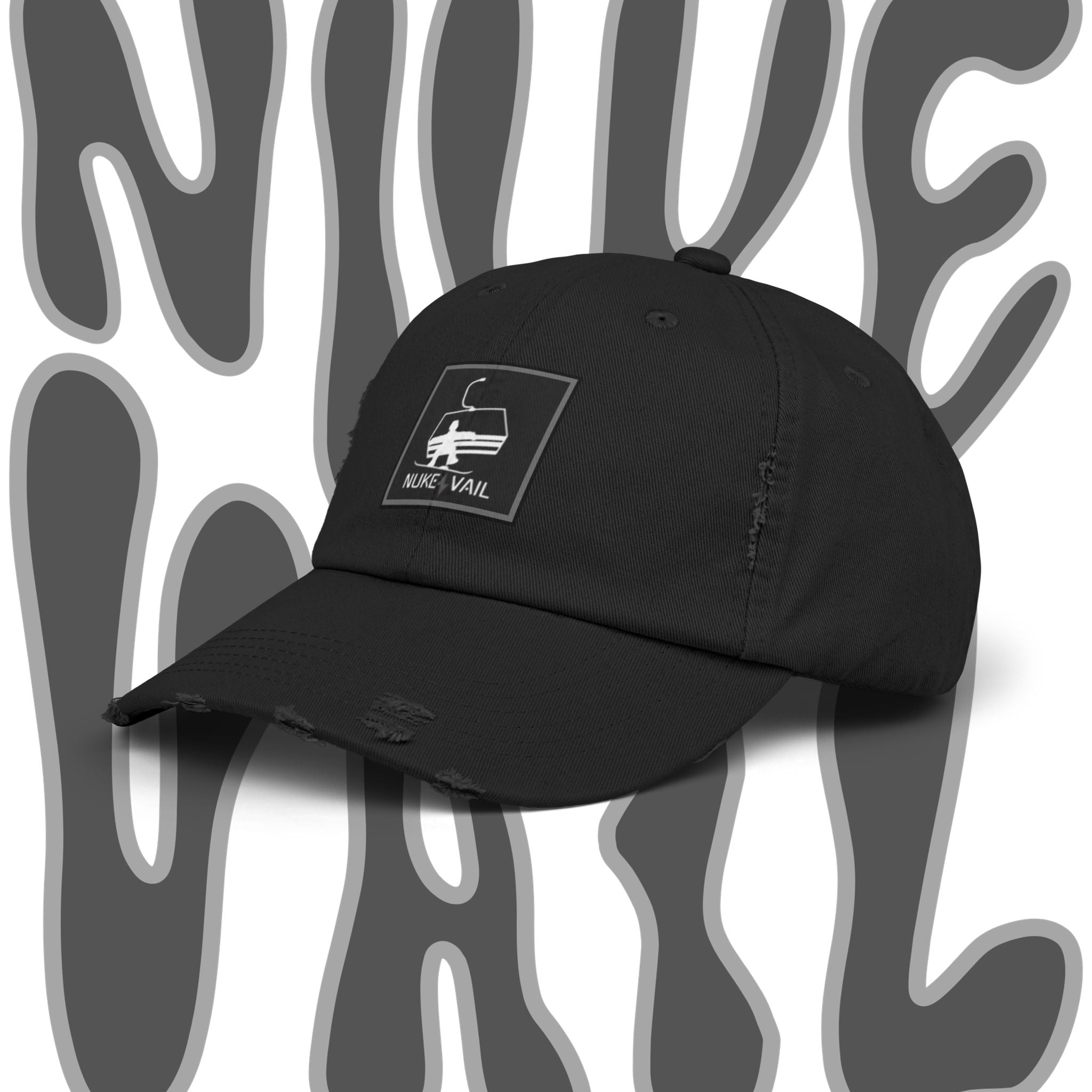 Nuke Vail Distressed chairlift Baseball Cap