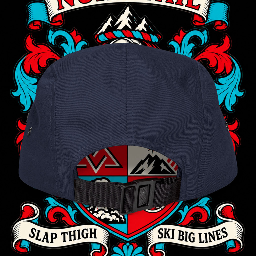Embroidered Crest 5-Panel Cap – nuke vail family crest