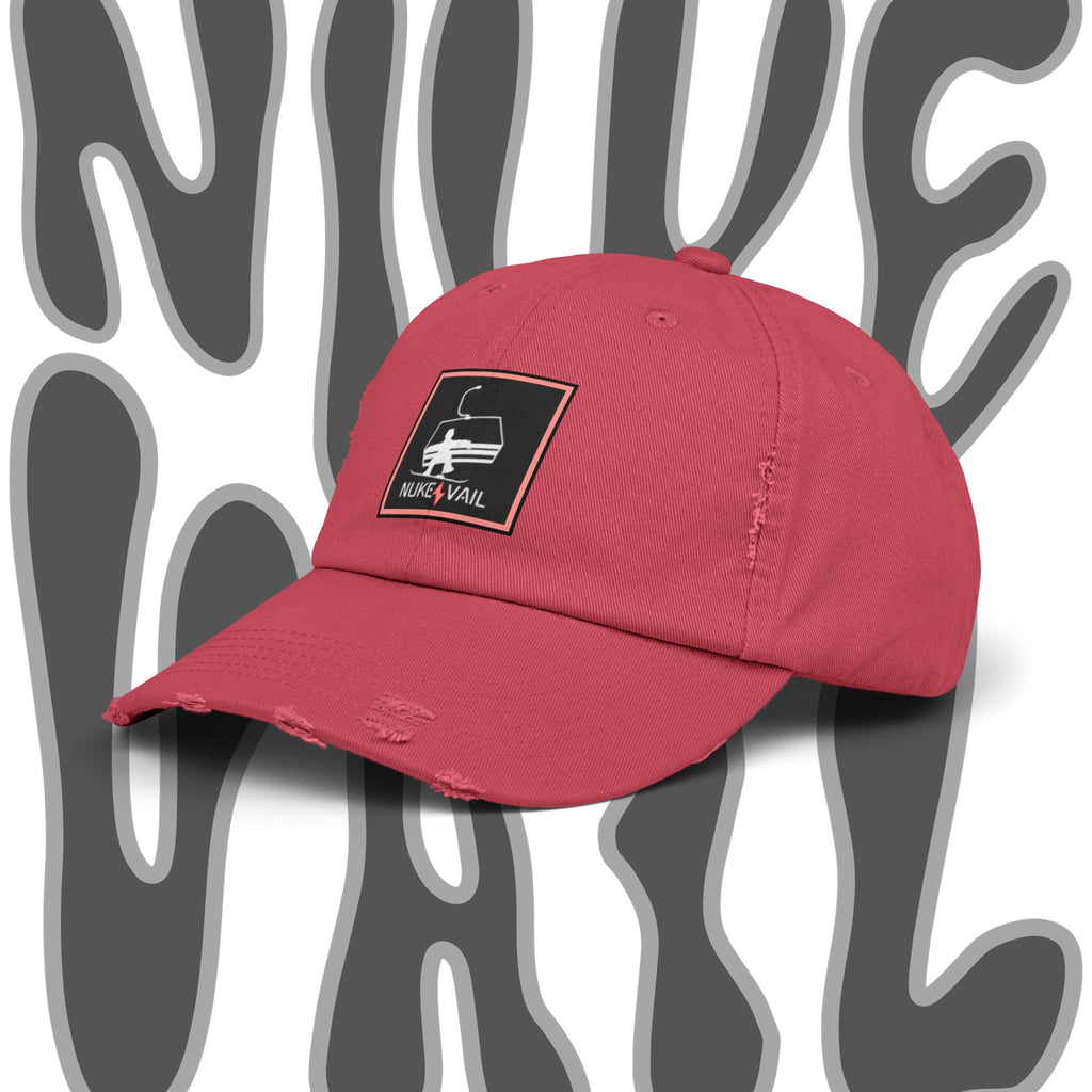 Nuke Vail Distressed chairlift Baseball Cap