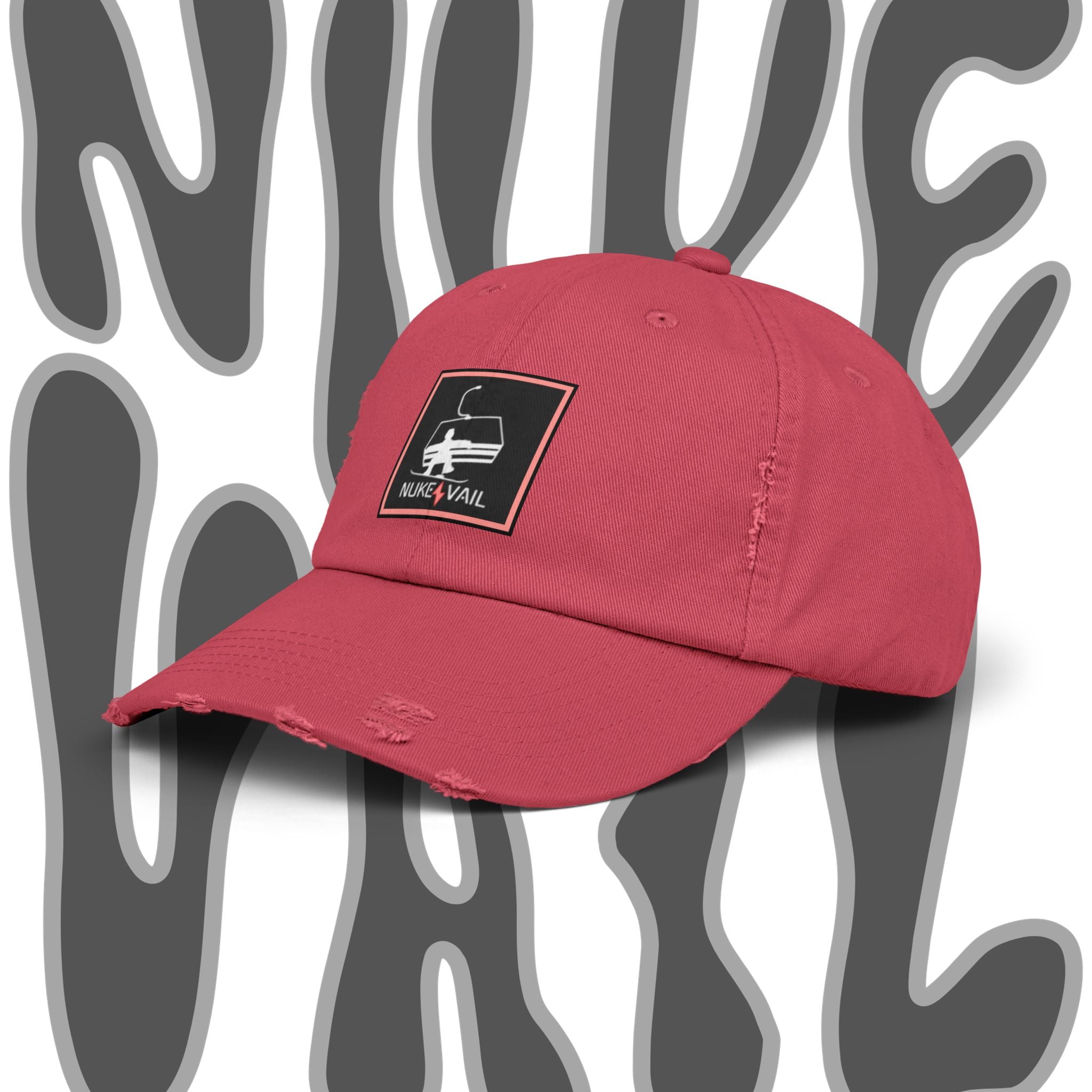 Nuke Vail Distressed chairlift Baseball Cap