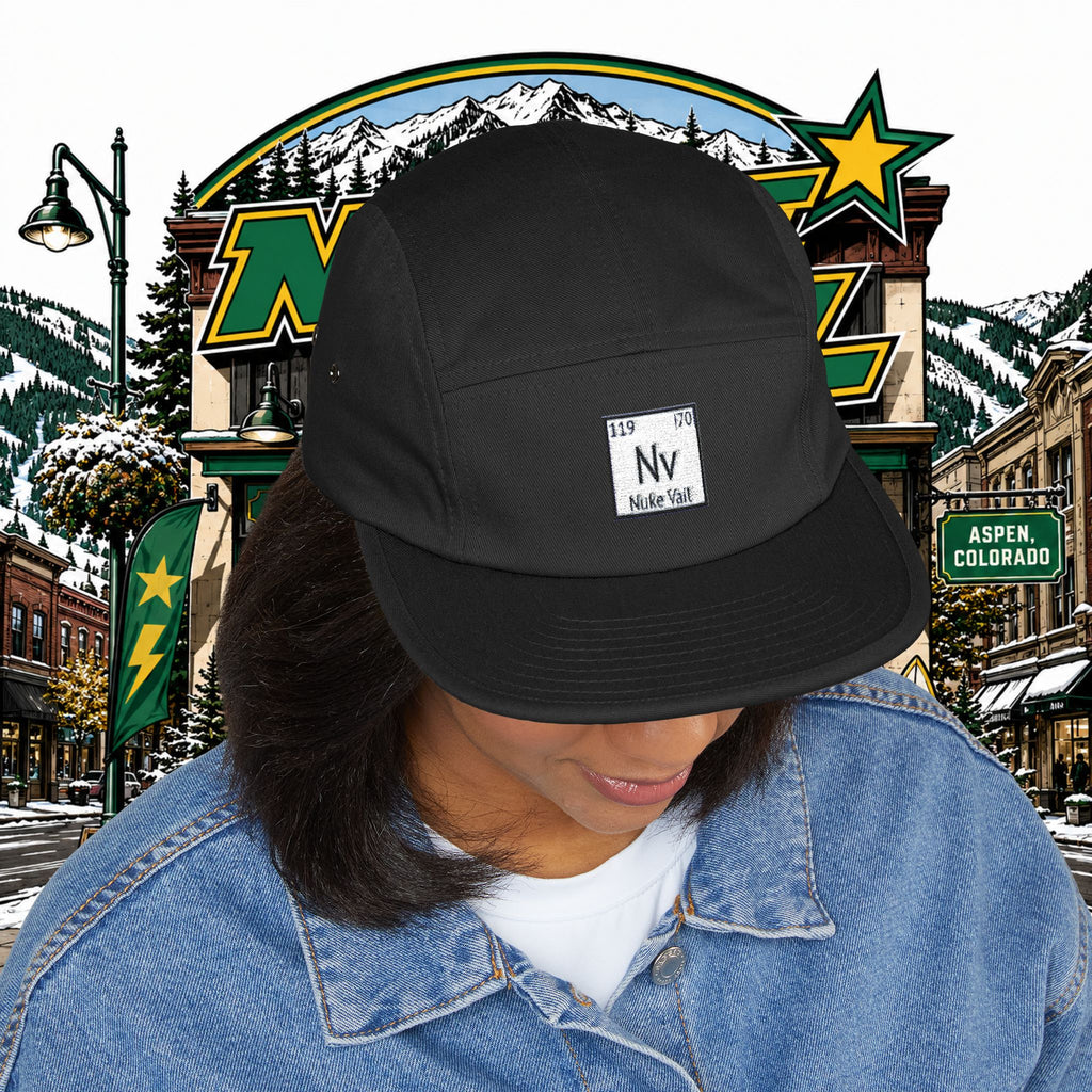 5 Panel Cap (Embroidery) - nuke vail element 119