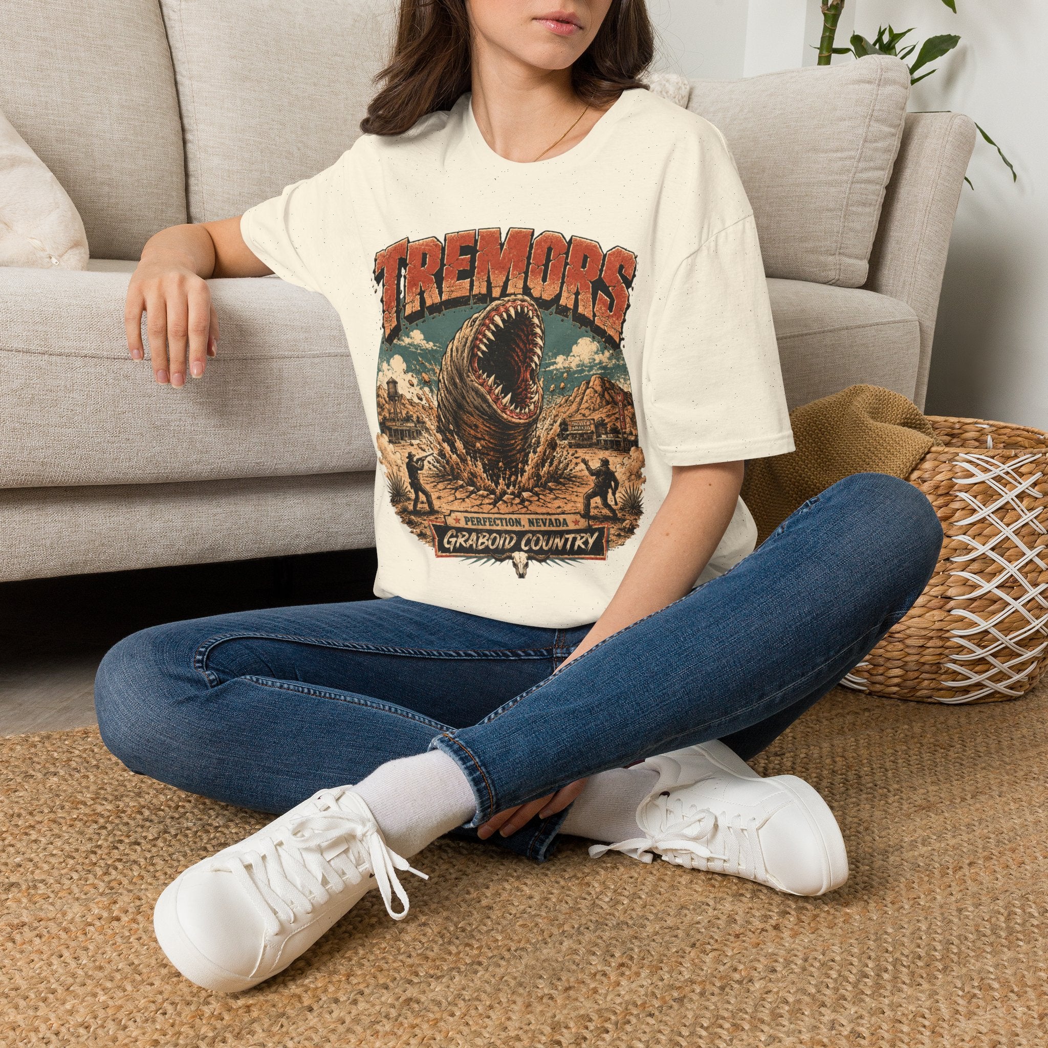 T-Shirt — Tremors Vintage Movie Poster Design - nuke vail collab