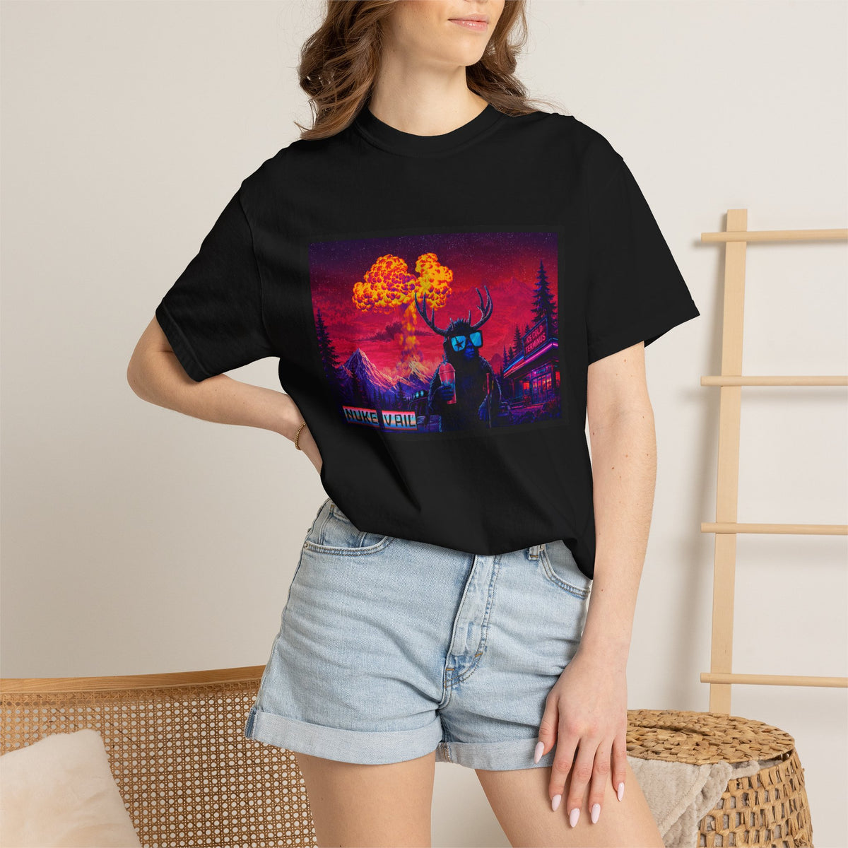 NUKE VAIL, SLAP THIGH, SKI BIG LINES T-SHIRT