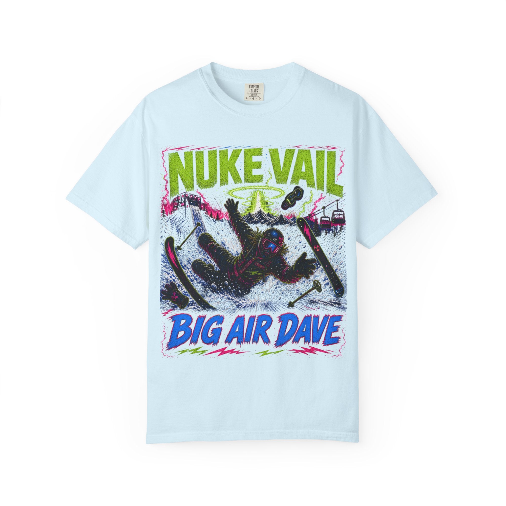 T-Shirt — "Nuke Vail" Big Air Dave Ski Graphic Tee