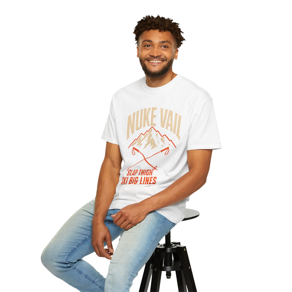 Nuke Vail "Slap Thigh Ski Big Lines" T-Shirt - Classic