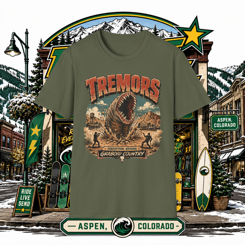 T-Shirt — Tremors Vintage Movie Poster Design - nuke vail collab