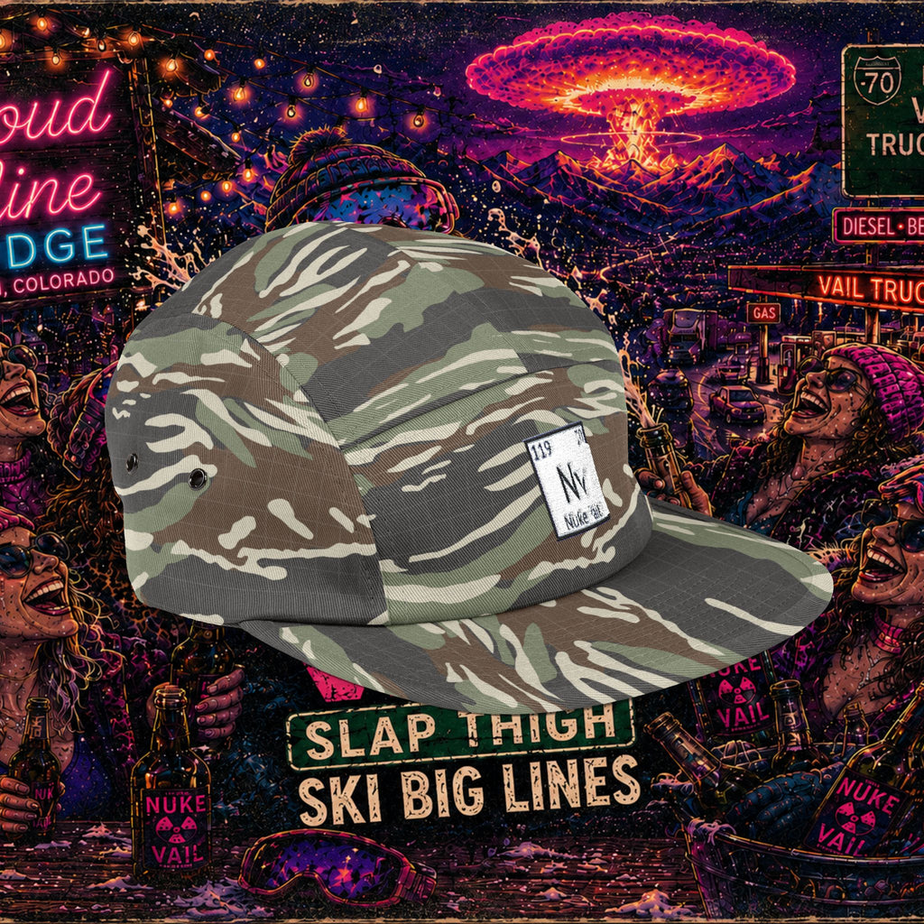 5 Panel Cap (Embroidery) - nuke vail element 119