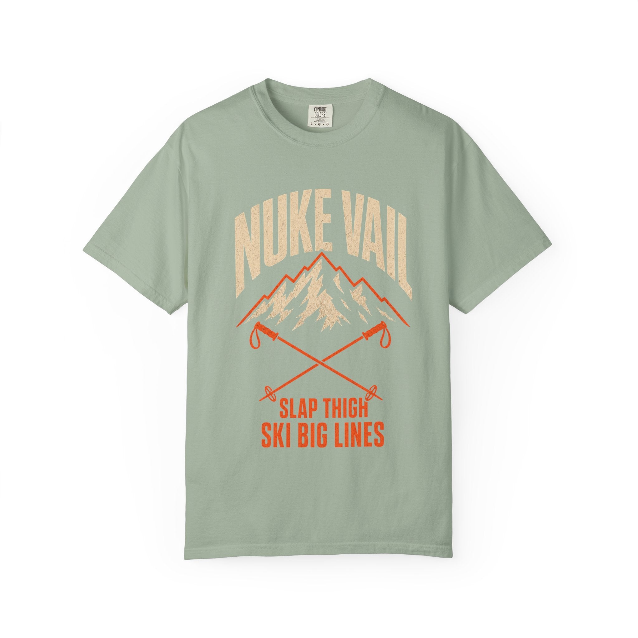 Nuke Vail "Slap Thigh Ski Big Lines" T-Shirt - Classic