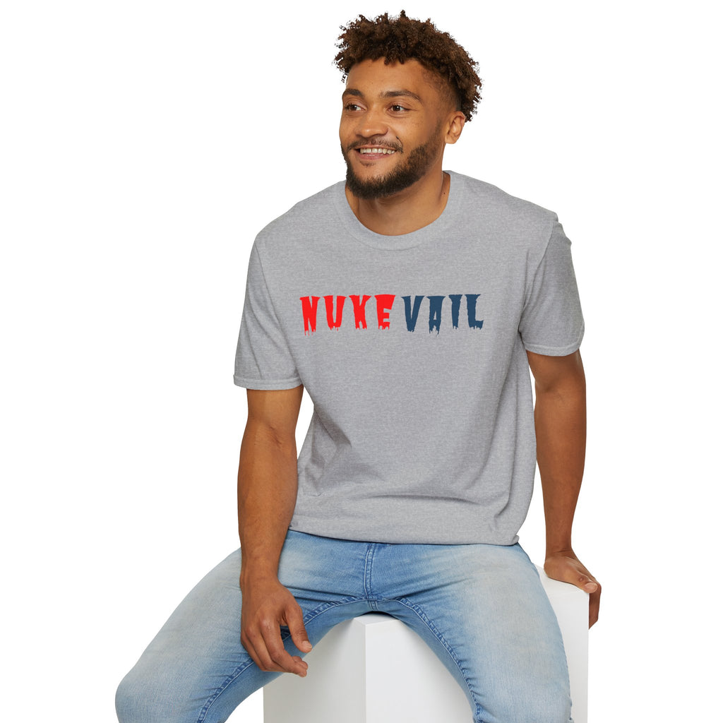 Nuke Vail T-Shirt — Red & Blue Logo Tee