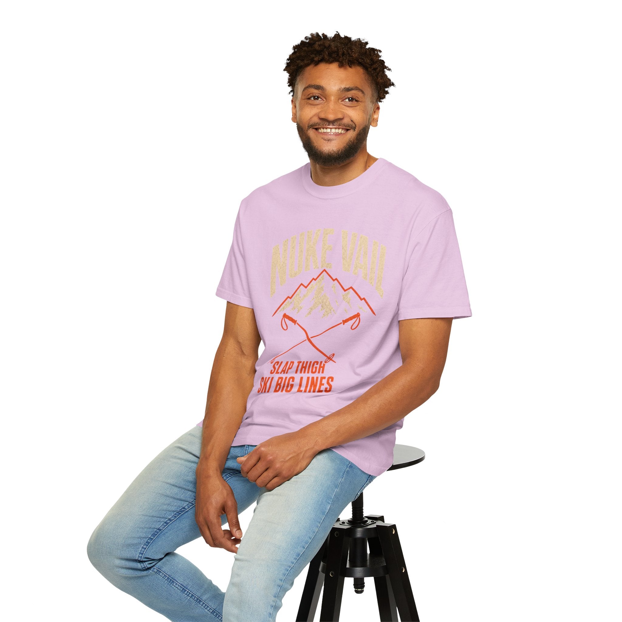 Nuke Vail "Slap Thigh Ski Big Lines" T-Shirt - Classic