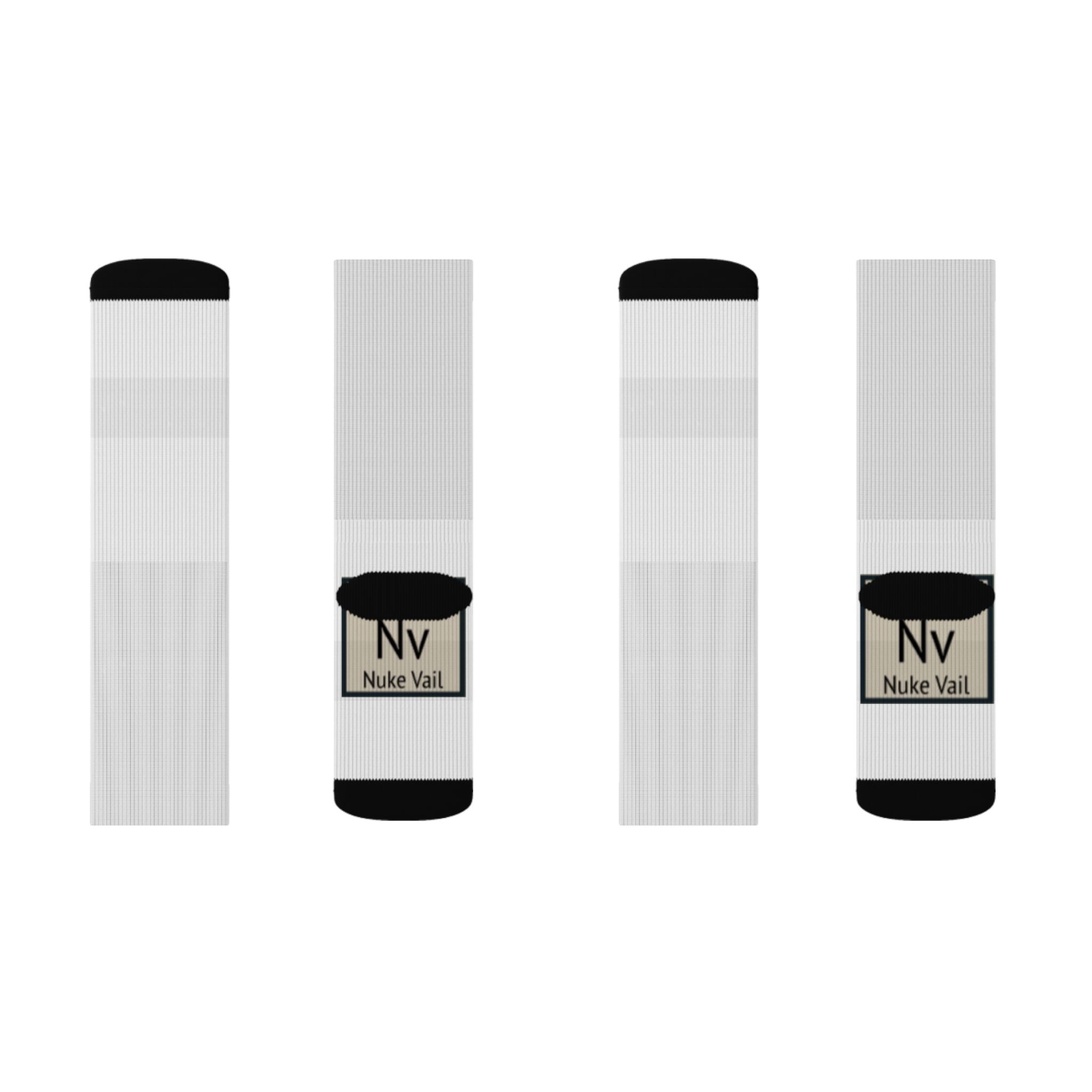 Nuke Vail Custom Photo Crew Socks