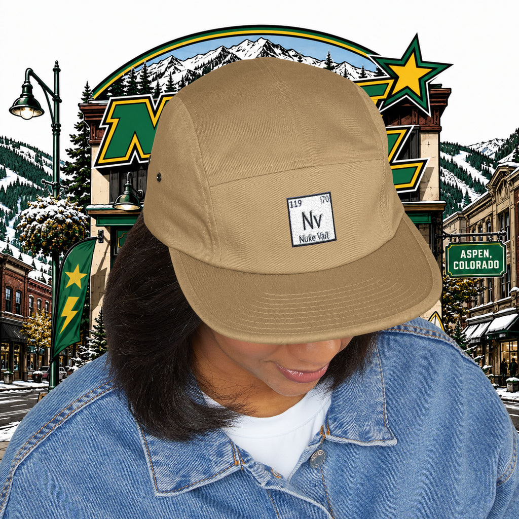 5 Panel Cap (Embroidery) - nuke vail element 119