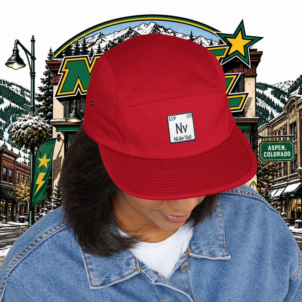 5 Panel Cap (Embroidery) - nuke vail element 119