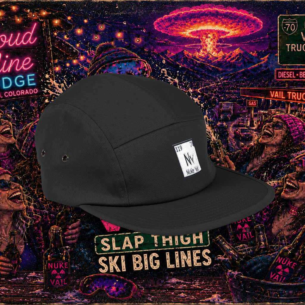5 Panel Cap (Embroidery) - nuke vail element 119
