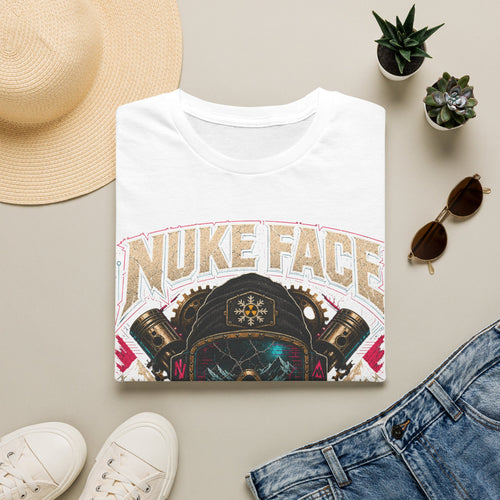 Nuke Face Graphic T-Shirt — Retro Gas Mask Skull Tee