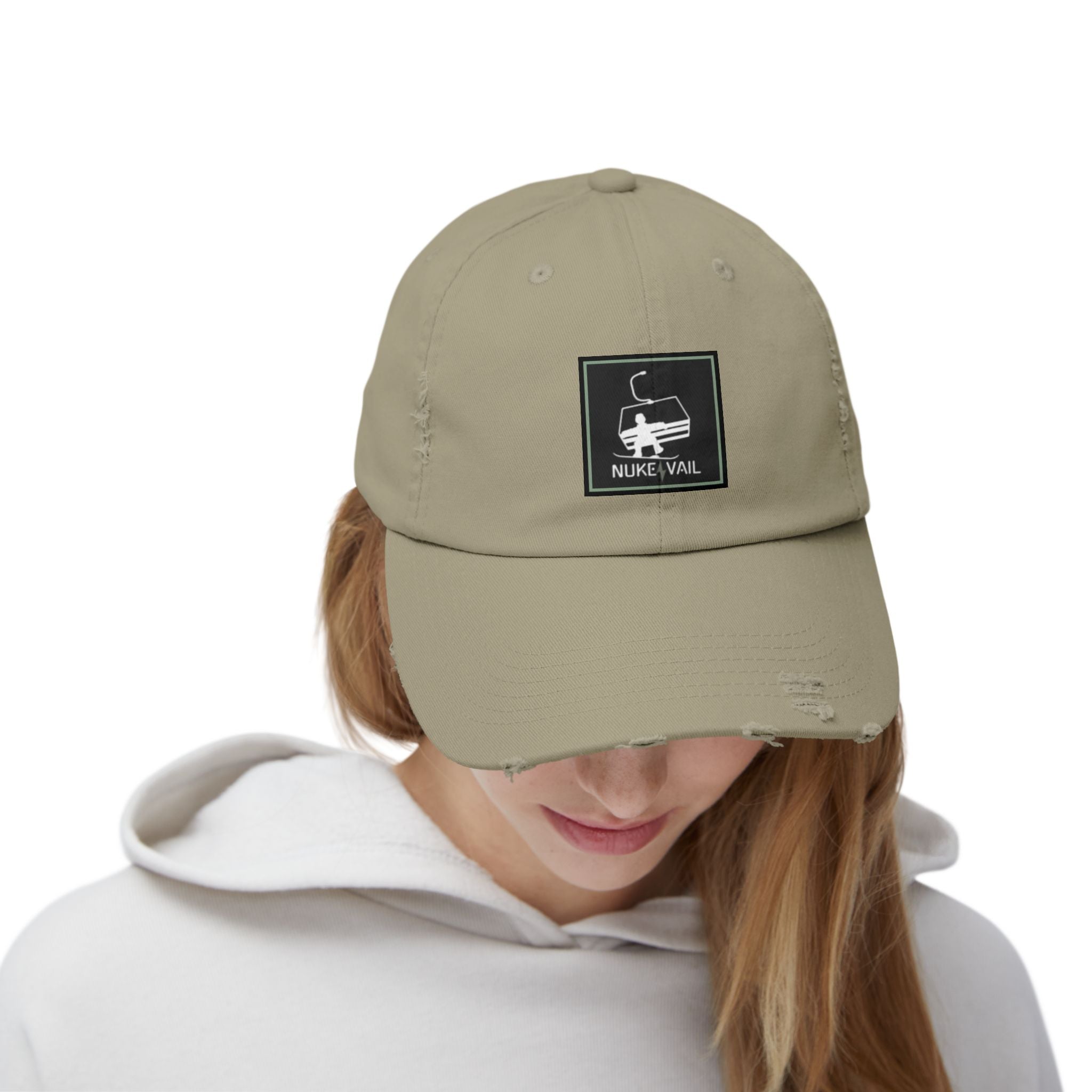 Nuke Vail Distressed chairlift Baseball Cap