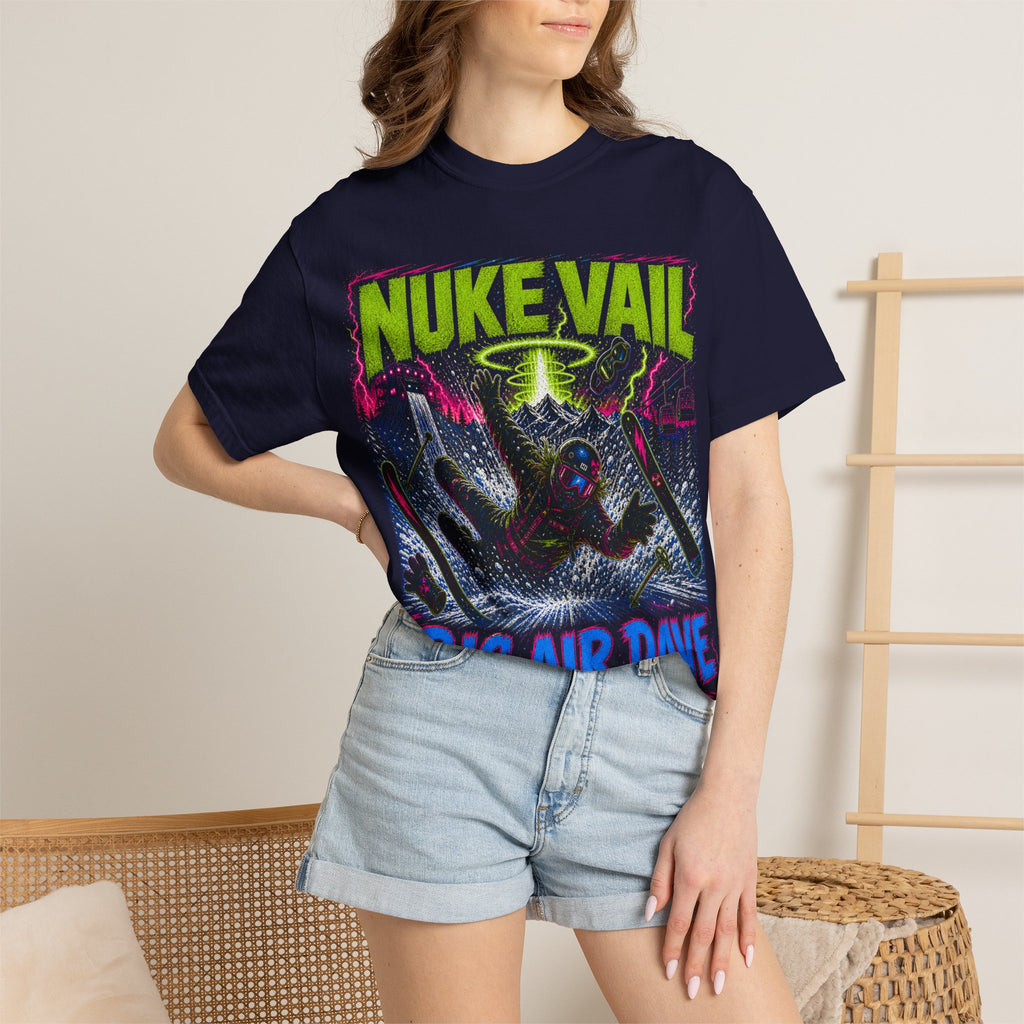 T-Shirt — "Nuke Vail" Big Air Dave Ski Graphic Tee