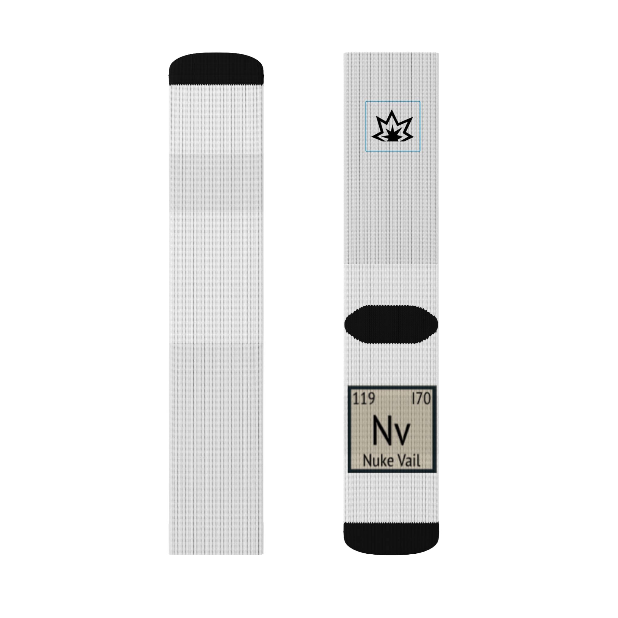 Nuke Vail Custom Photo Crew Socks