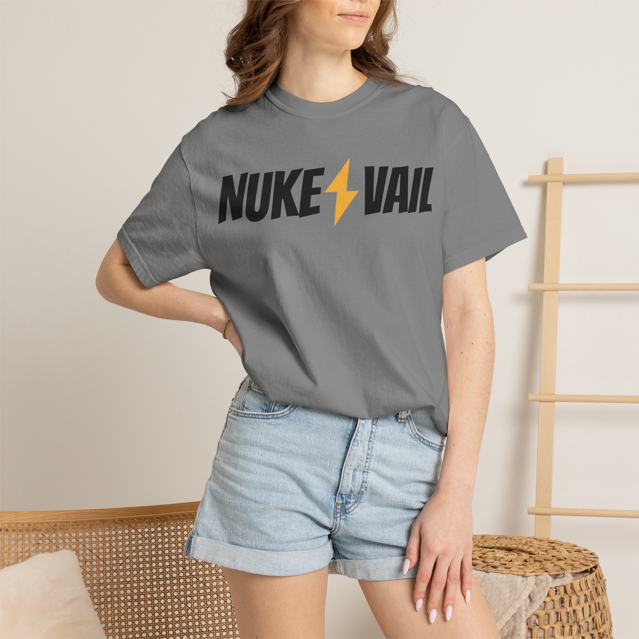 Skate Punk T-Shirt — "Nuke Vail" Graphic Tee Featuring Saint Queeblo