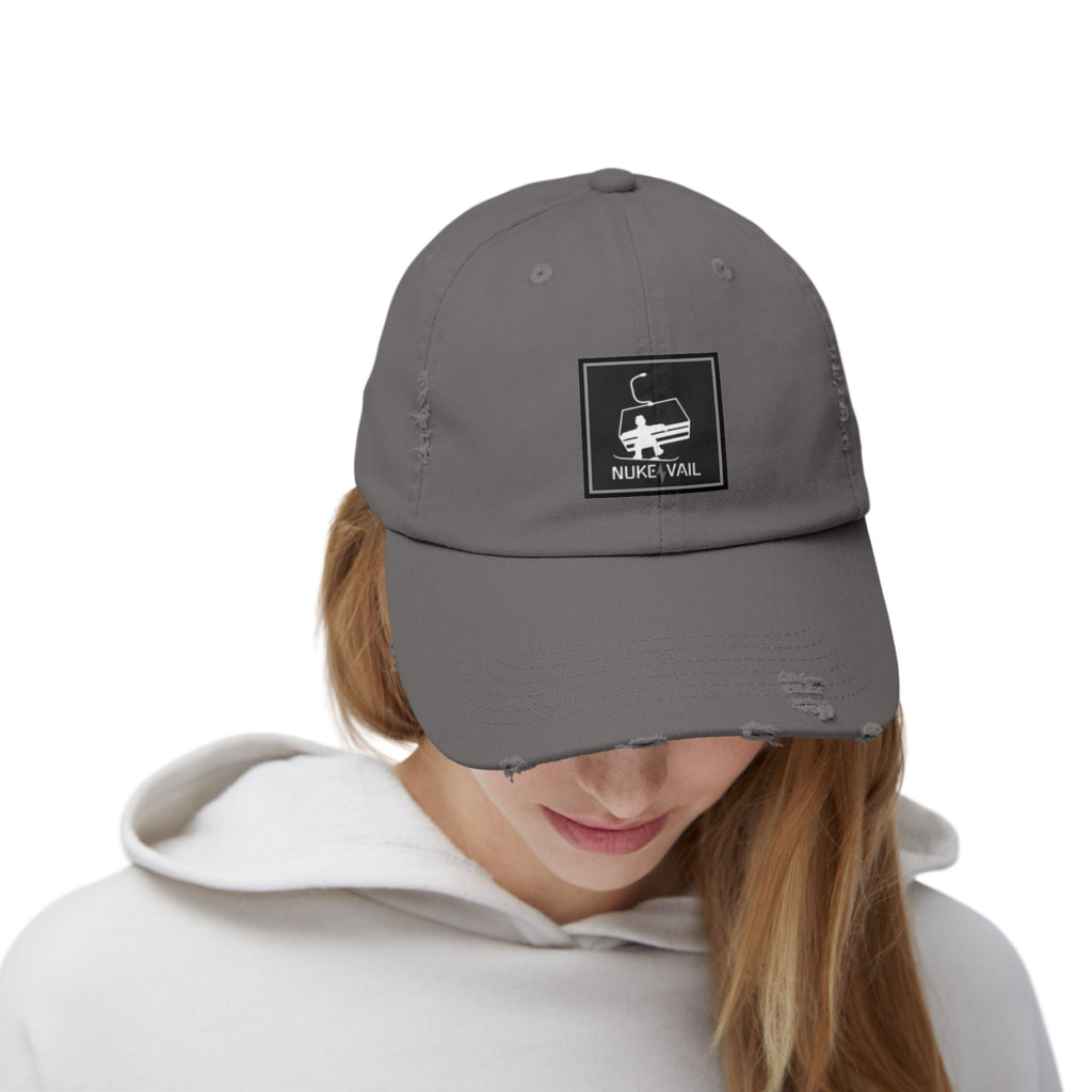 Nuke Vail Distressed chairlift Baseball Cap
