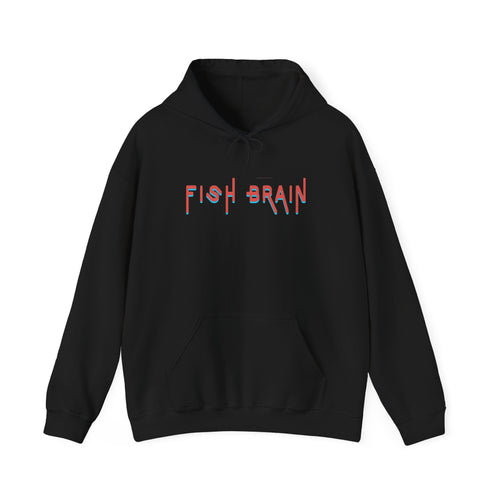 Fish Brain Hoodie — Playful Retro Fish-Brain Graphic Pullover