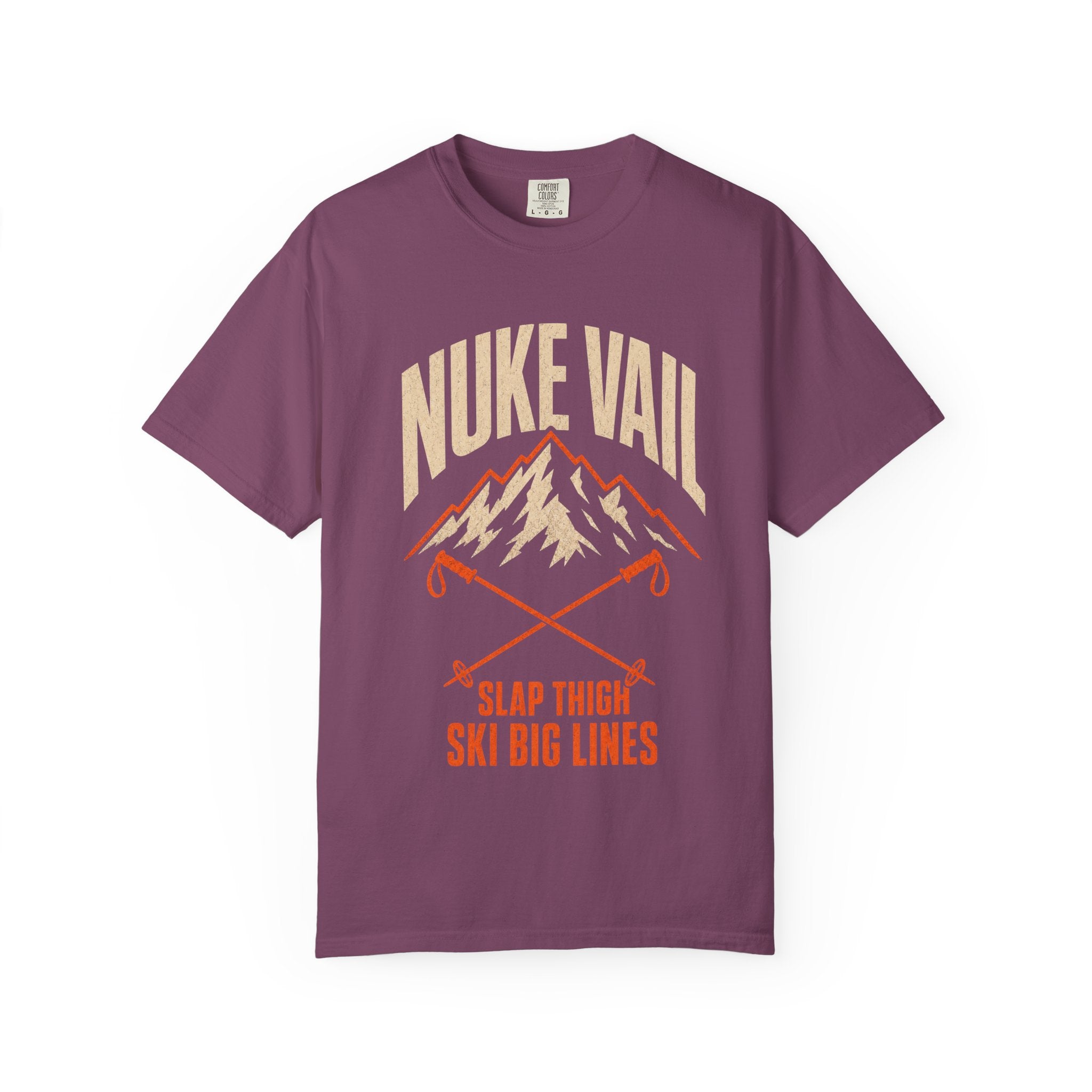 Nuke Vail "Slap Thigh Ski Big Lines" T-Shirt - Classic