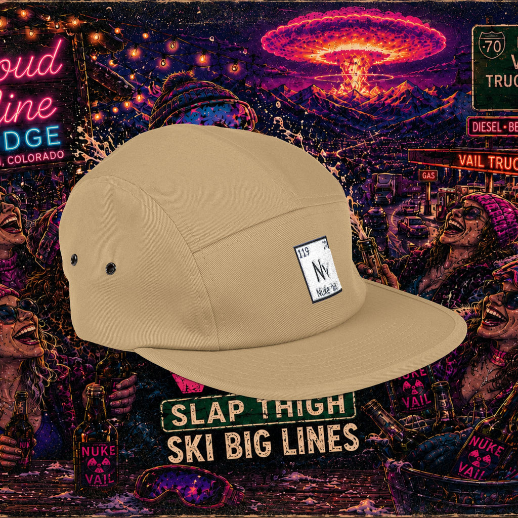 5 Panel Cap (Embroidery) - nuke vail element 119