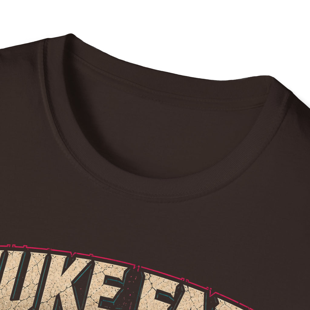 Nuke Face Graphic T-Shirt — Retro Gas Mask Skull Tee