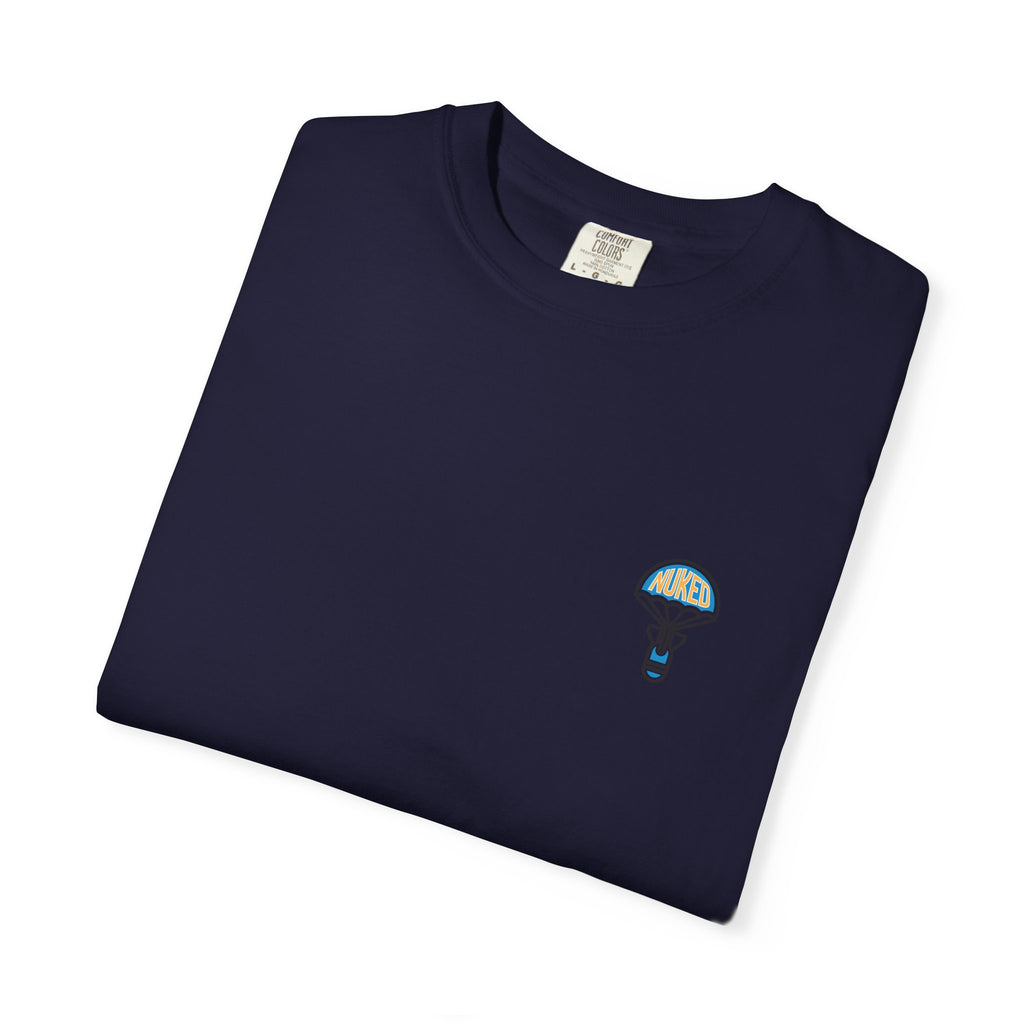 T-Shirt — Retro 'Nuke Vail' Graphic Tee with Mushroom Patch