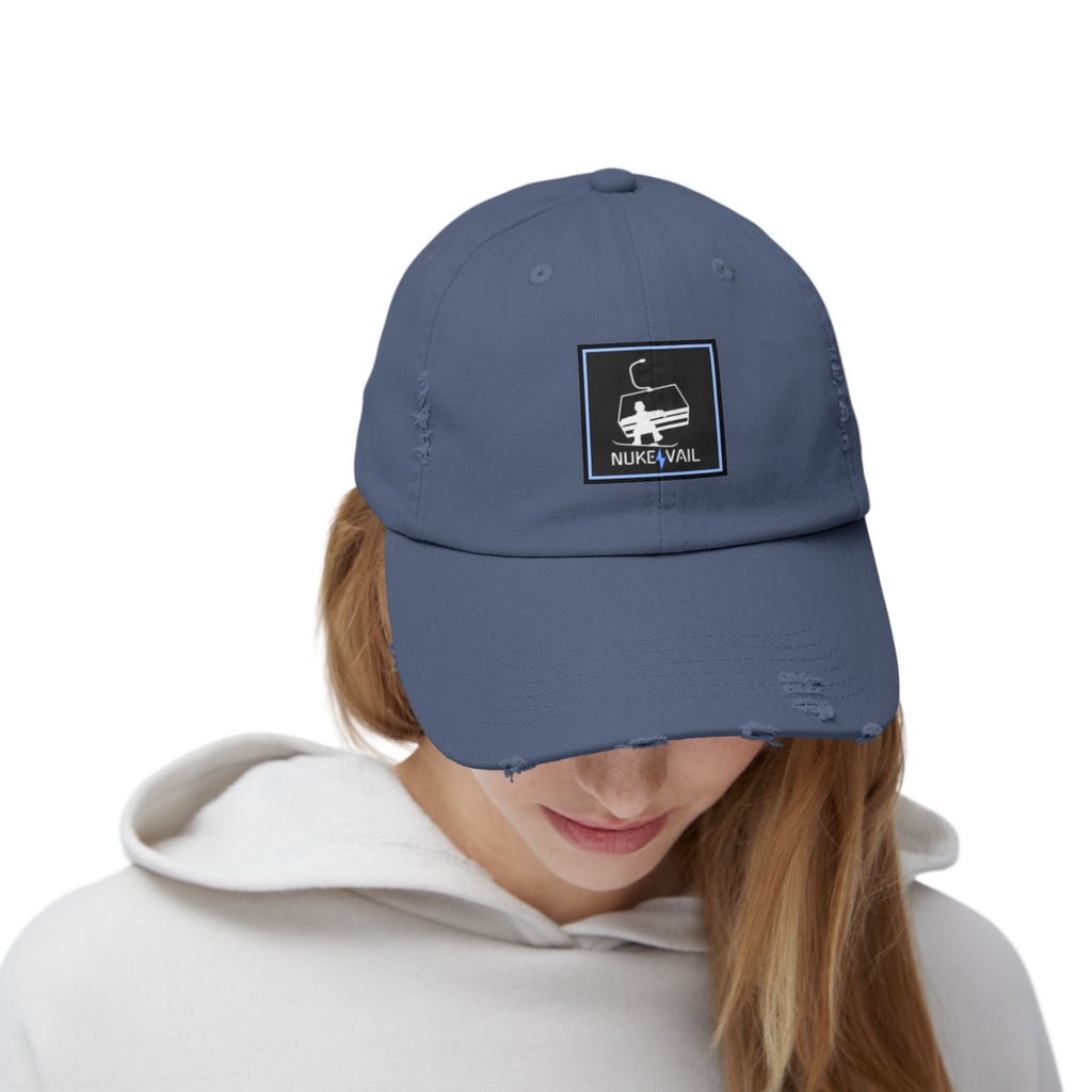 Nuke Vail Distressed chairlift Baseball Cap