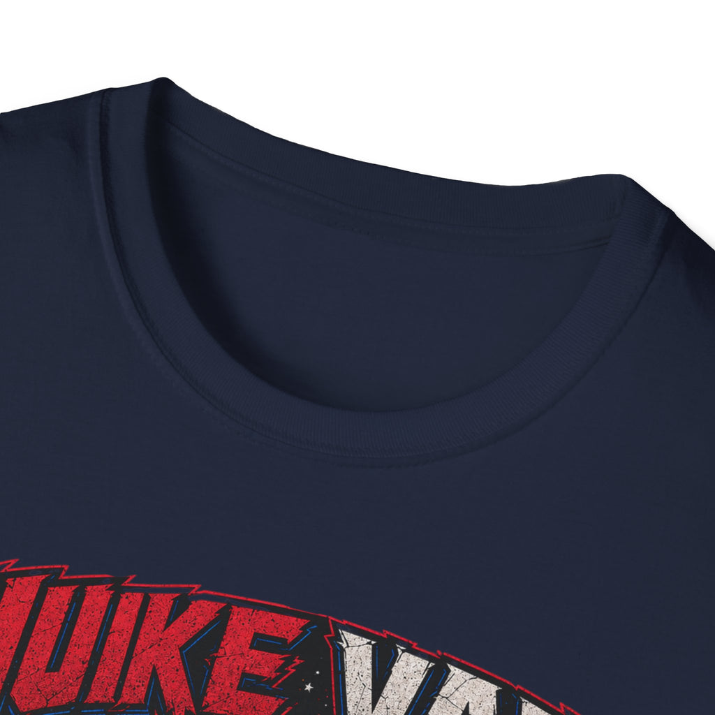 NukeVault Retro Rocket Graphic T-Shirt — 'Bomb the Lift Line' Vintage Ski Tee