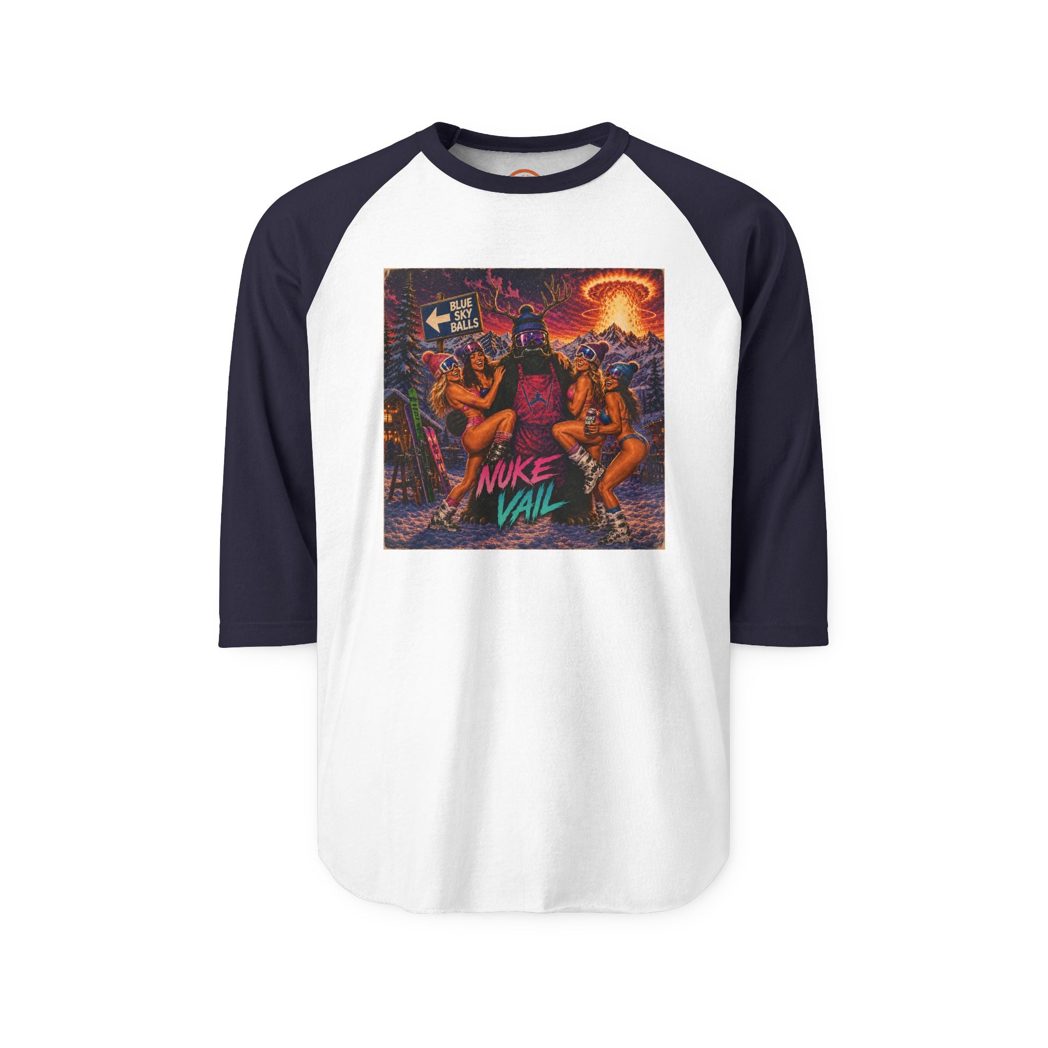 Nuke Vail Apocalyptic Ski Party Raglan Shirt
