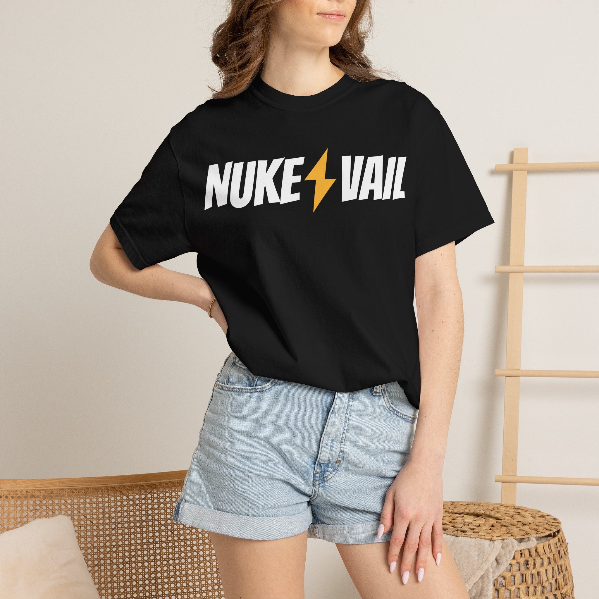 Skate Punk T-Shirt — "Nuke Vail" Graphic Tee Featuring Saint Queeblo