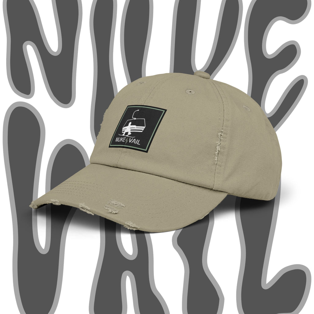Nuke Vail Distressed chairlift Baseball Cap