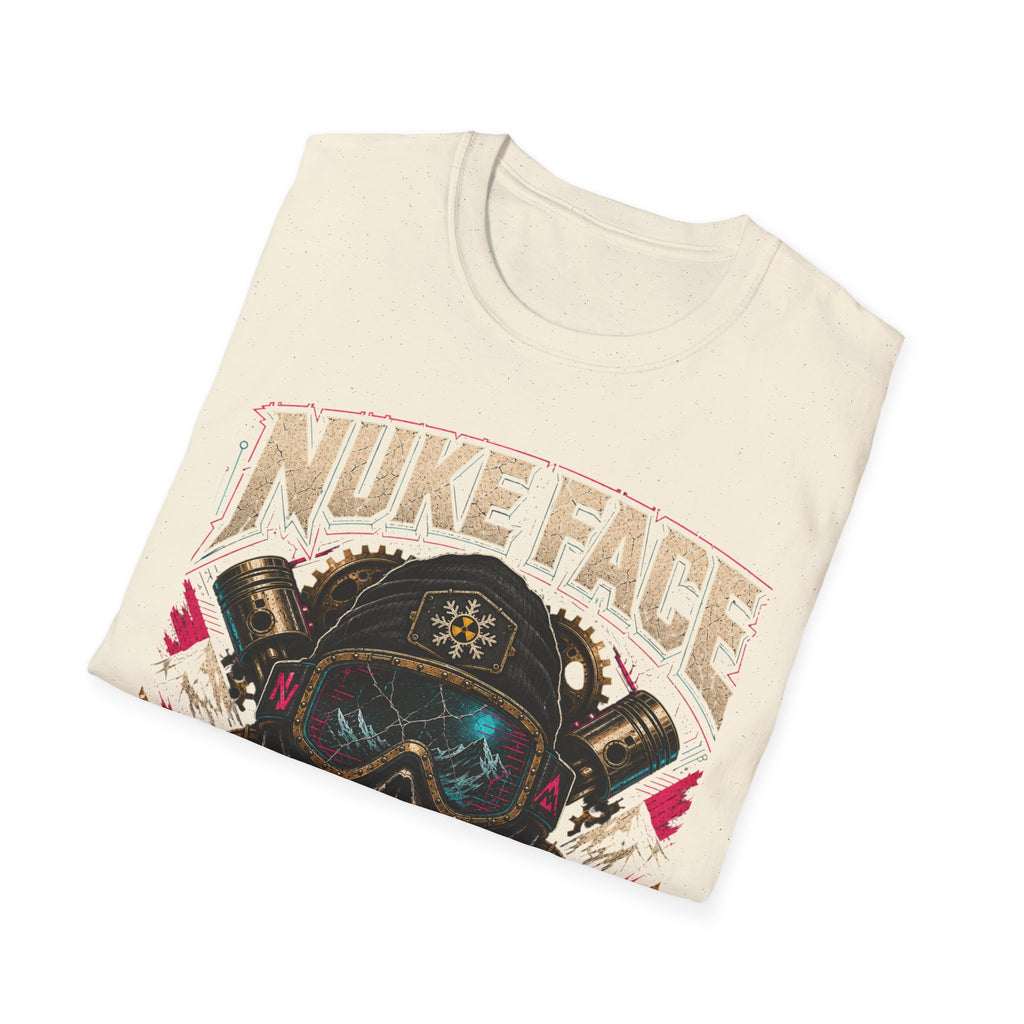 Nuke Face Graphic T-Shirt — Retro Gas Mask Skull Tee