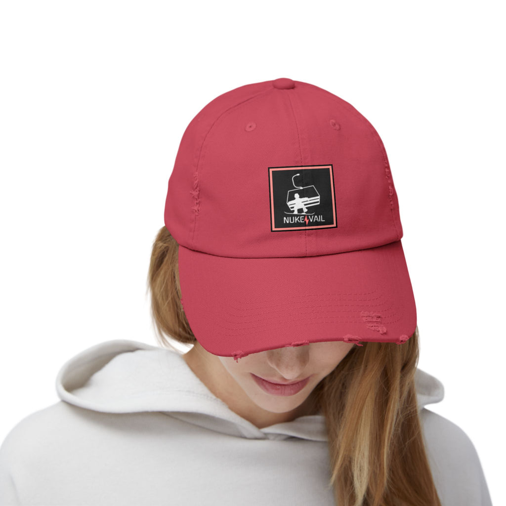 Nuke Vail Distressed chairlift Baseball Cap