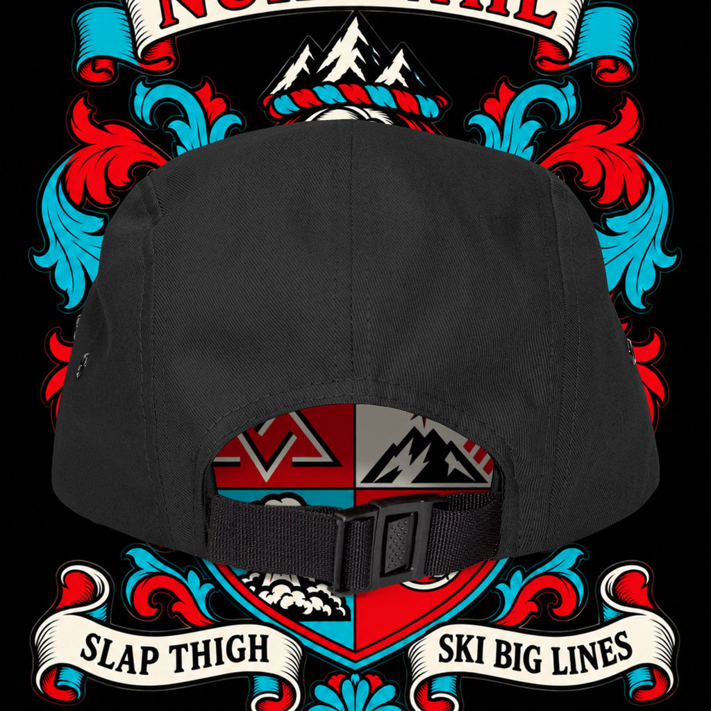 Embroidered Crest 5-Panel Cap – nuke vail family crest