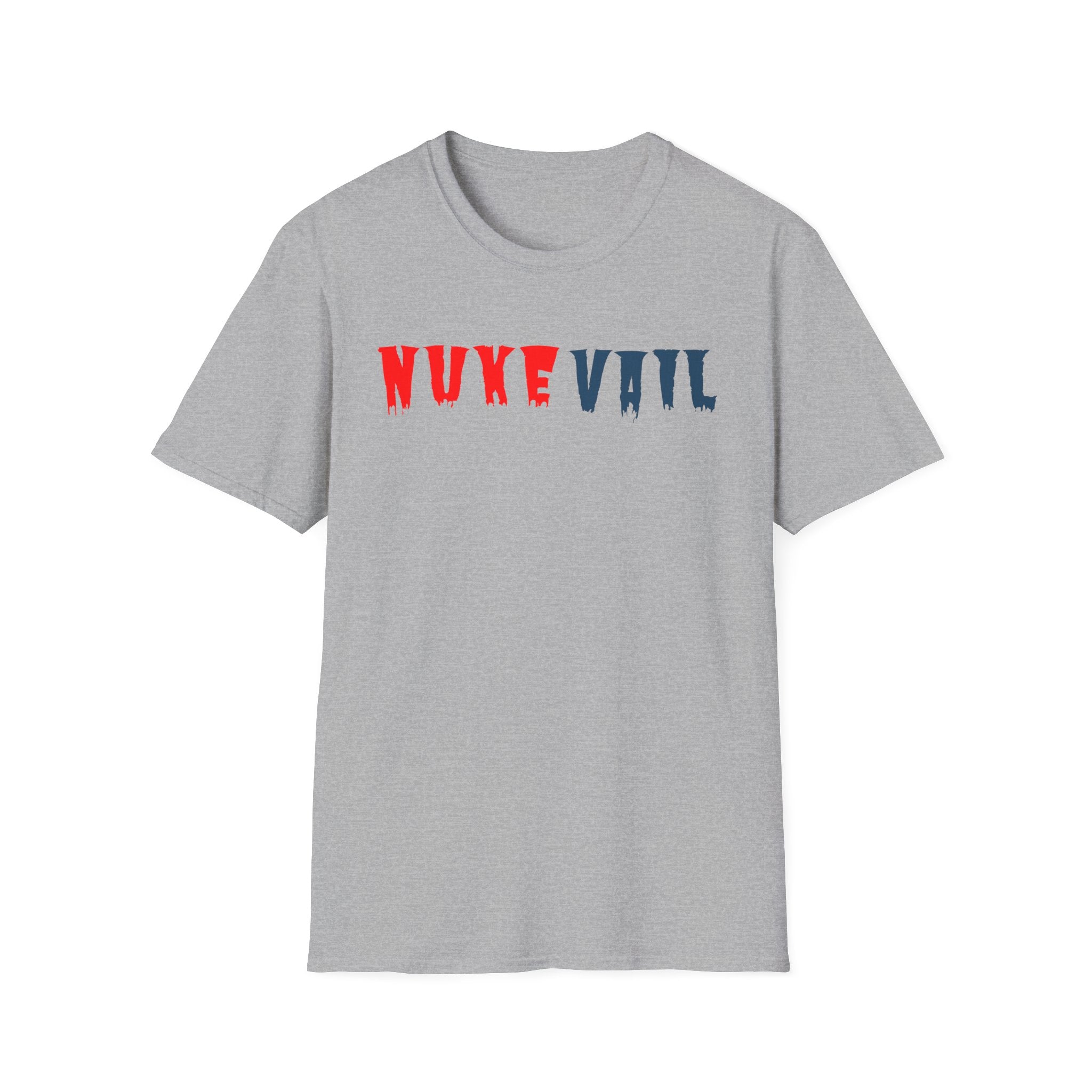 Nuke Vail T-Shirt — Red & Blue Logo Tee
