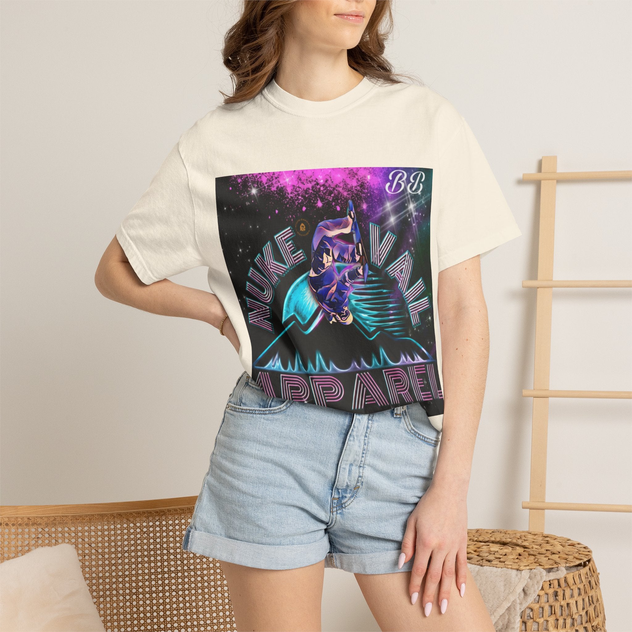 Nuke Vail Retro Vaporwave Ski Tee
