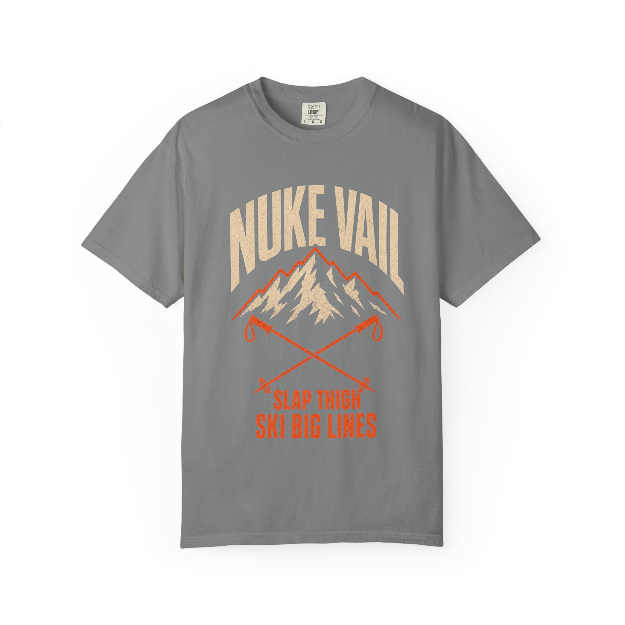 Nuke Vail "Slap Thigh Ski Big Lines" T-Shirt - Classic