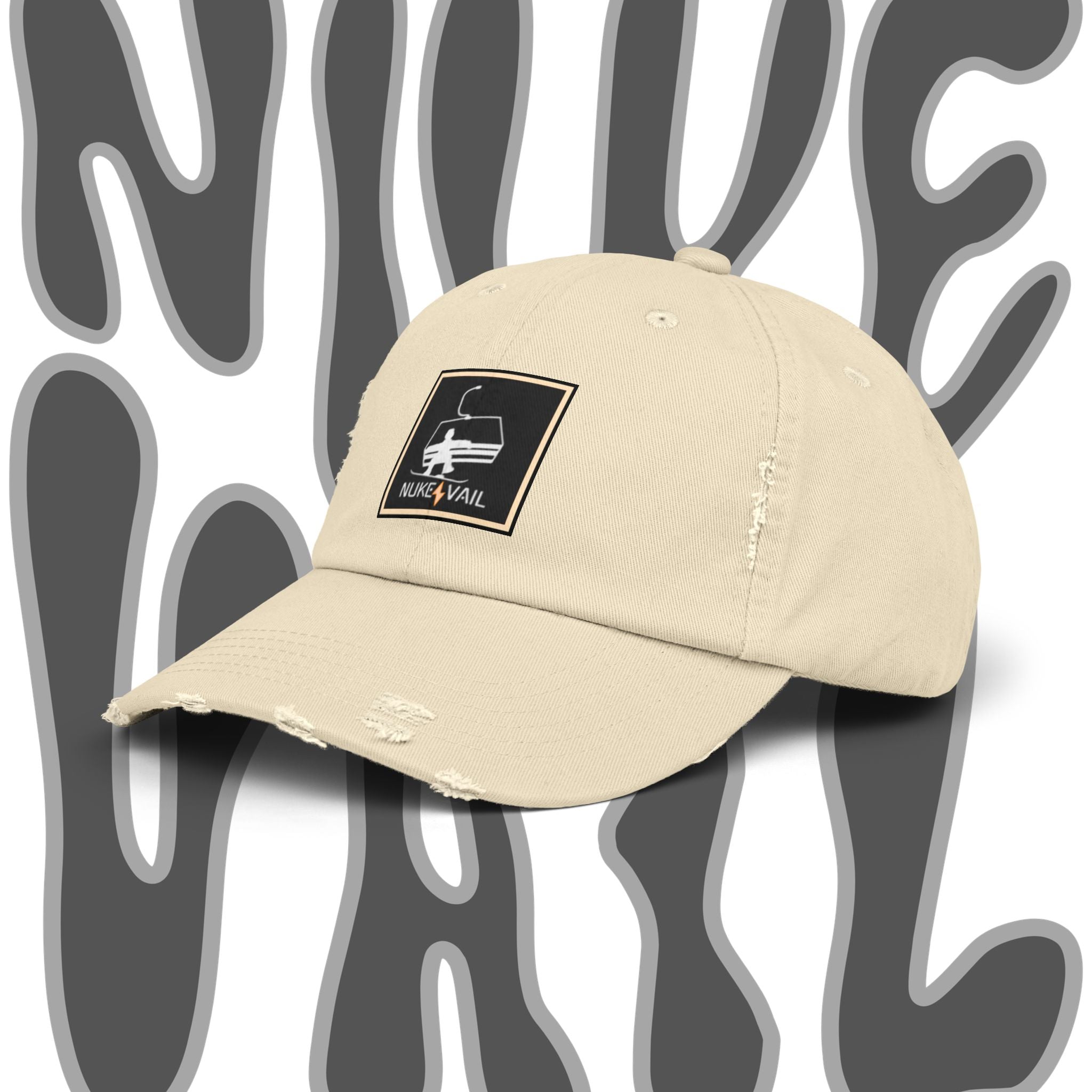 Nuke Vail Distressed chairlift Baseball Cap