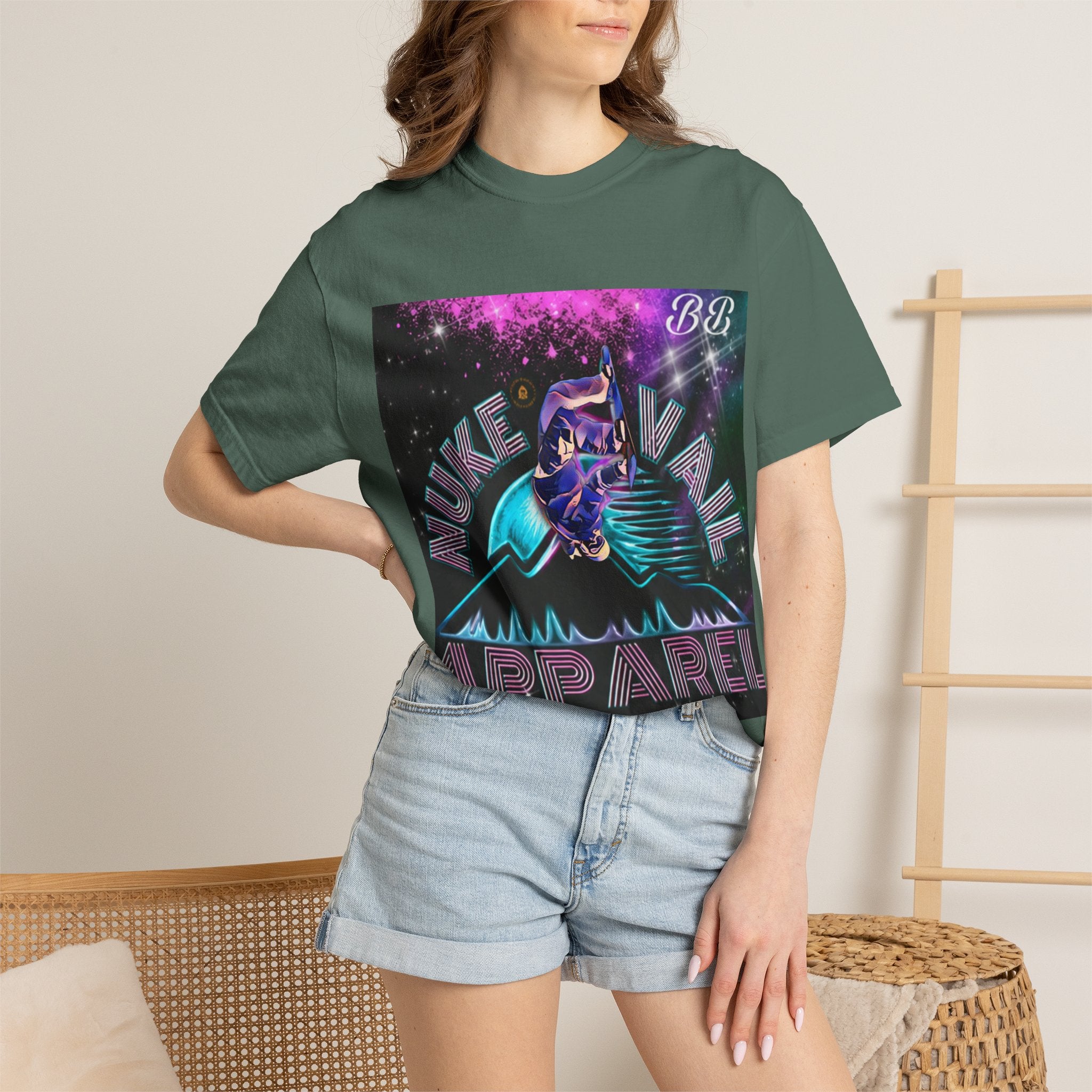 Nuke Vail Retro Vaporwave Ski Tee