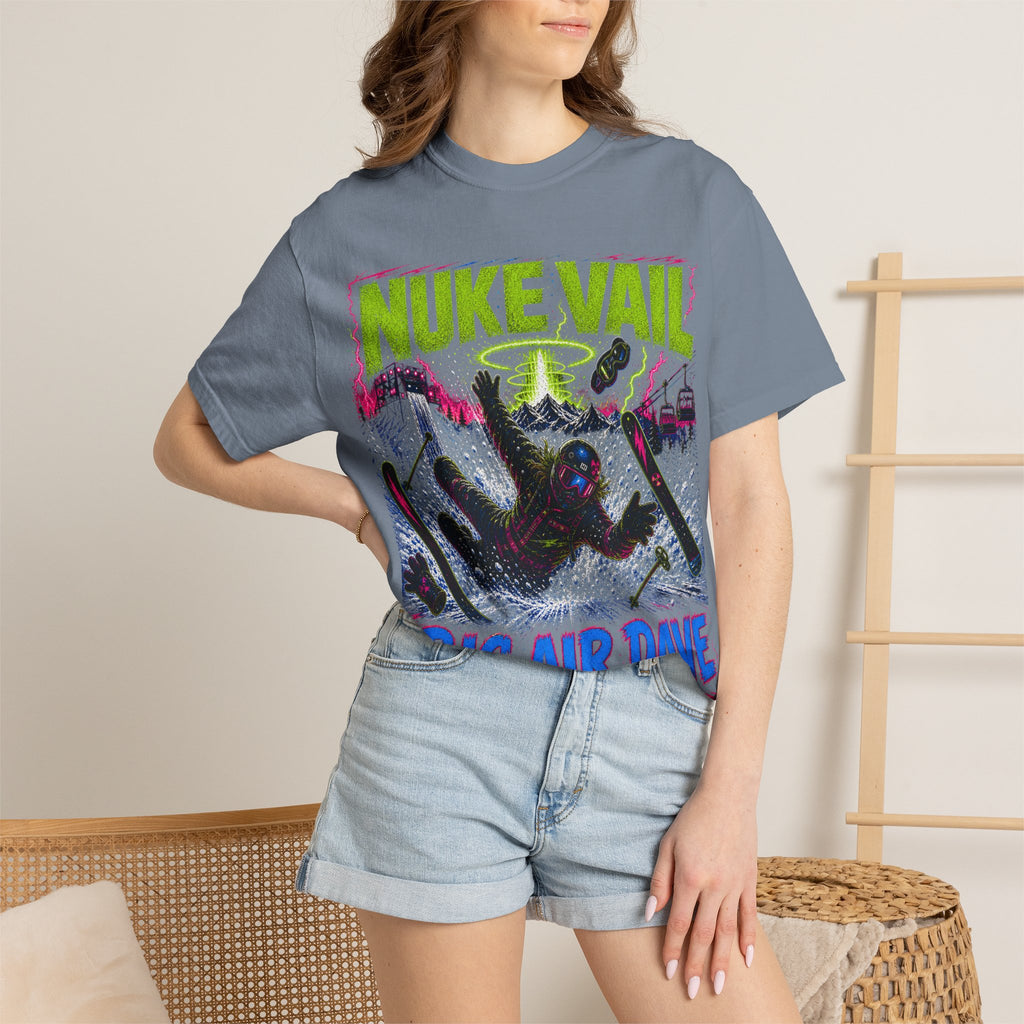 T-Shirt — "Nuke Vail" Big Air Dave Ski Graphic Tee