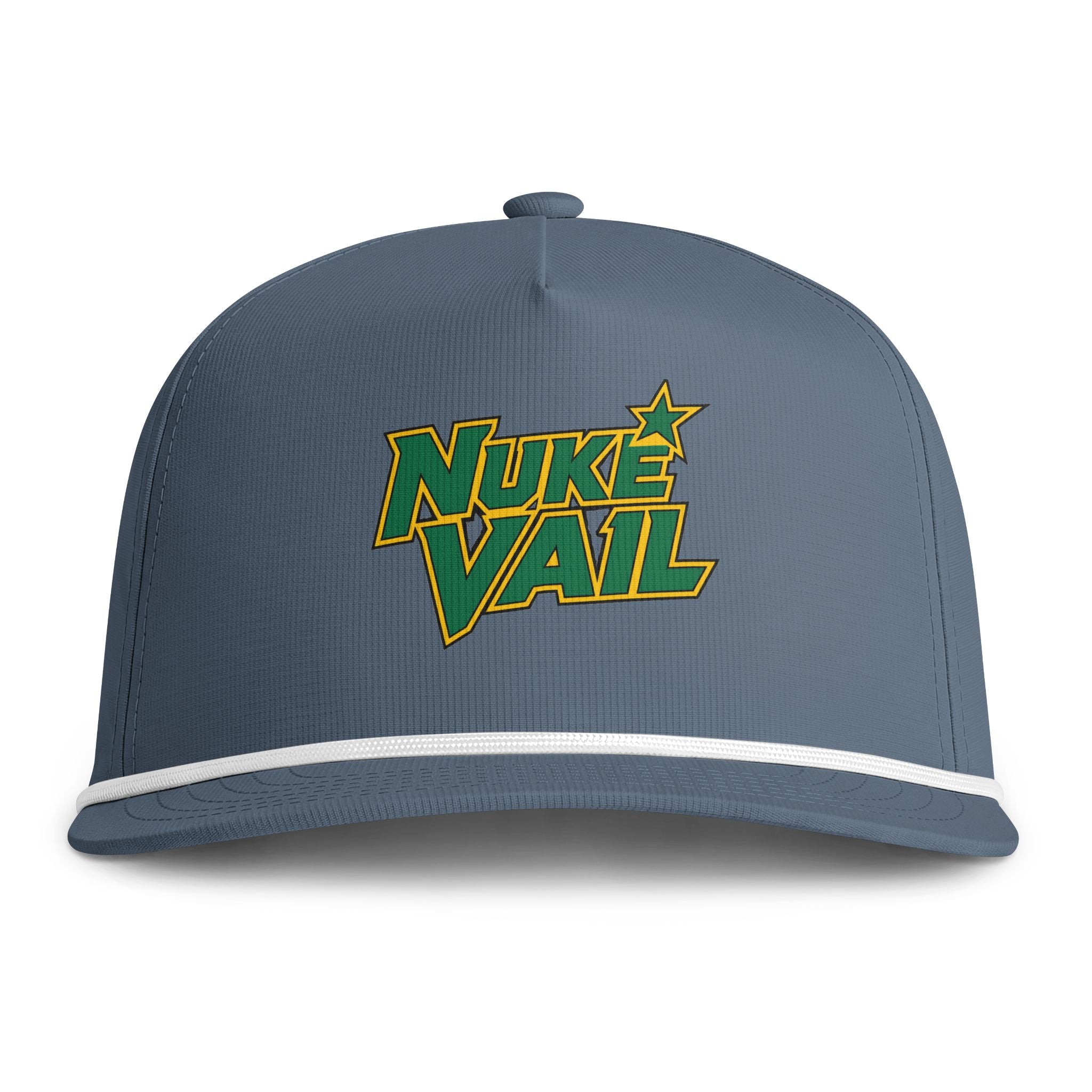 Sunwashed Rope Cap – Nuke Vail Retro Logo Baseball Hat