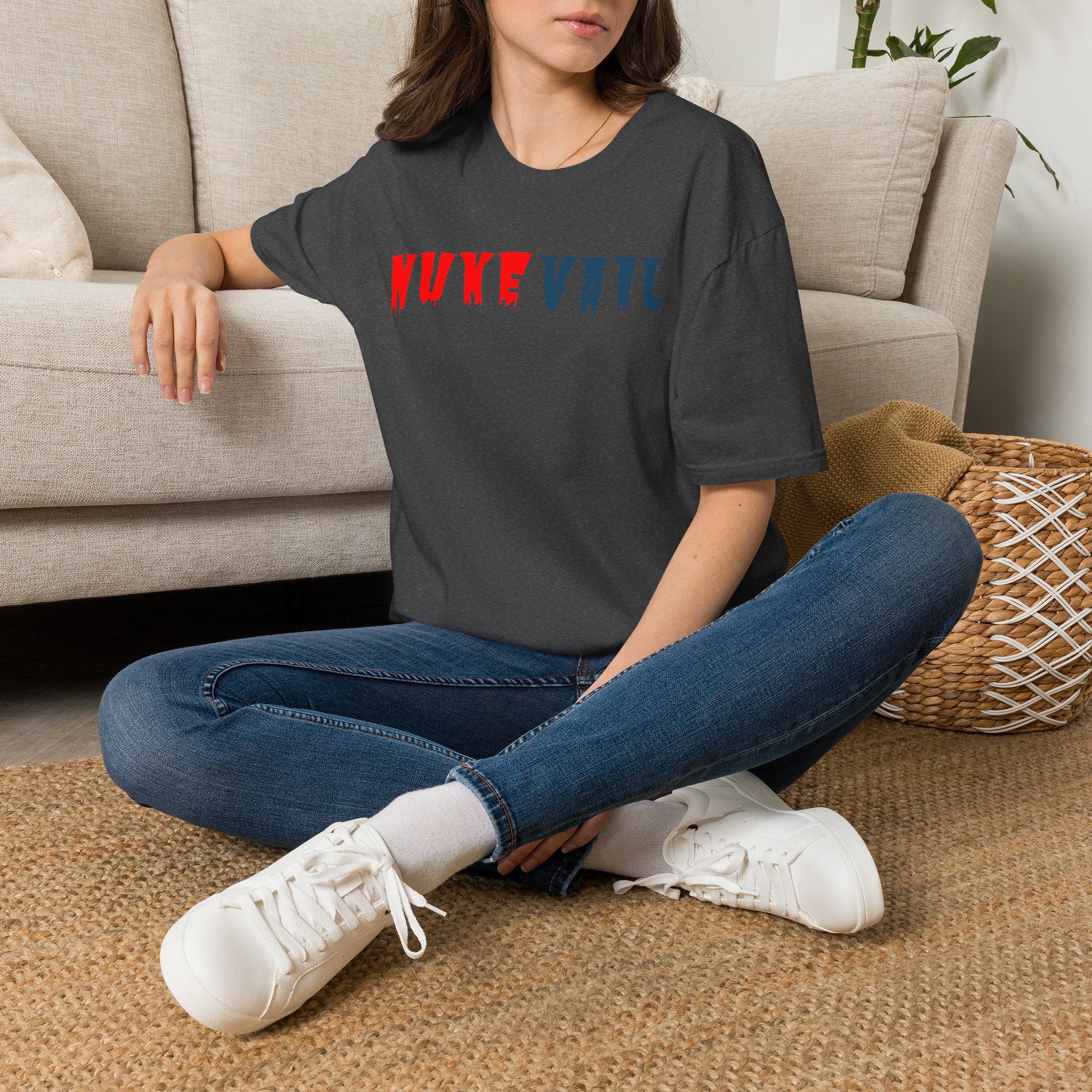 Nuke Vail T-Shirt — Red & Blue Logo Tee